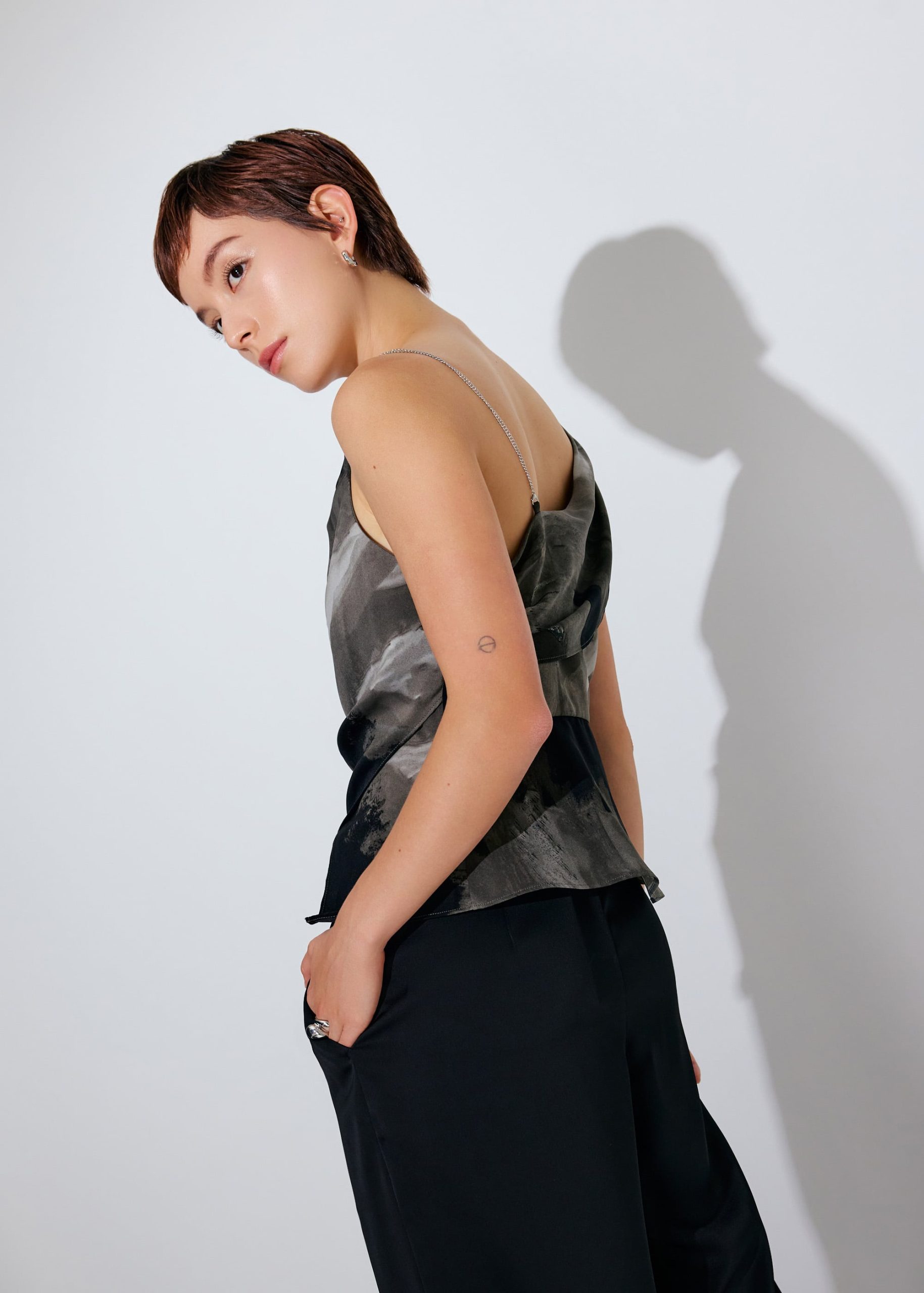 Asymmetric Satin Top - Image 20