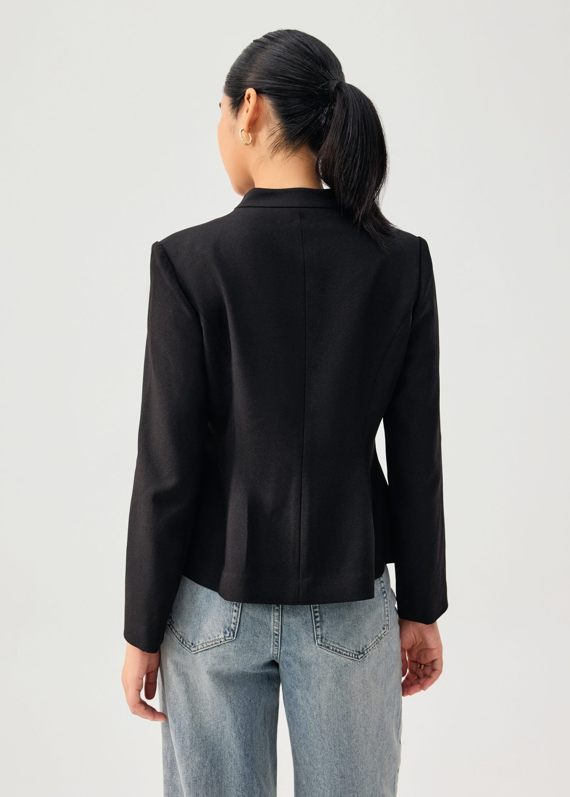 RuchedReady® Yue Mandarin Collar Cinched Jacket - Image 8