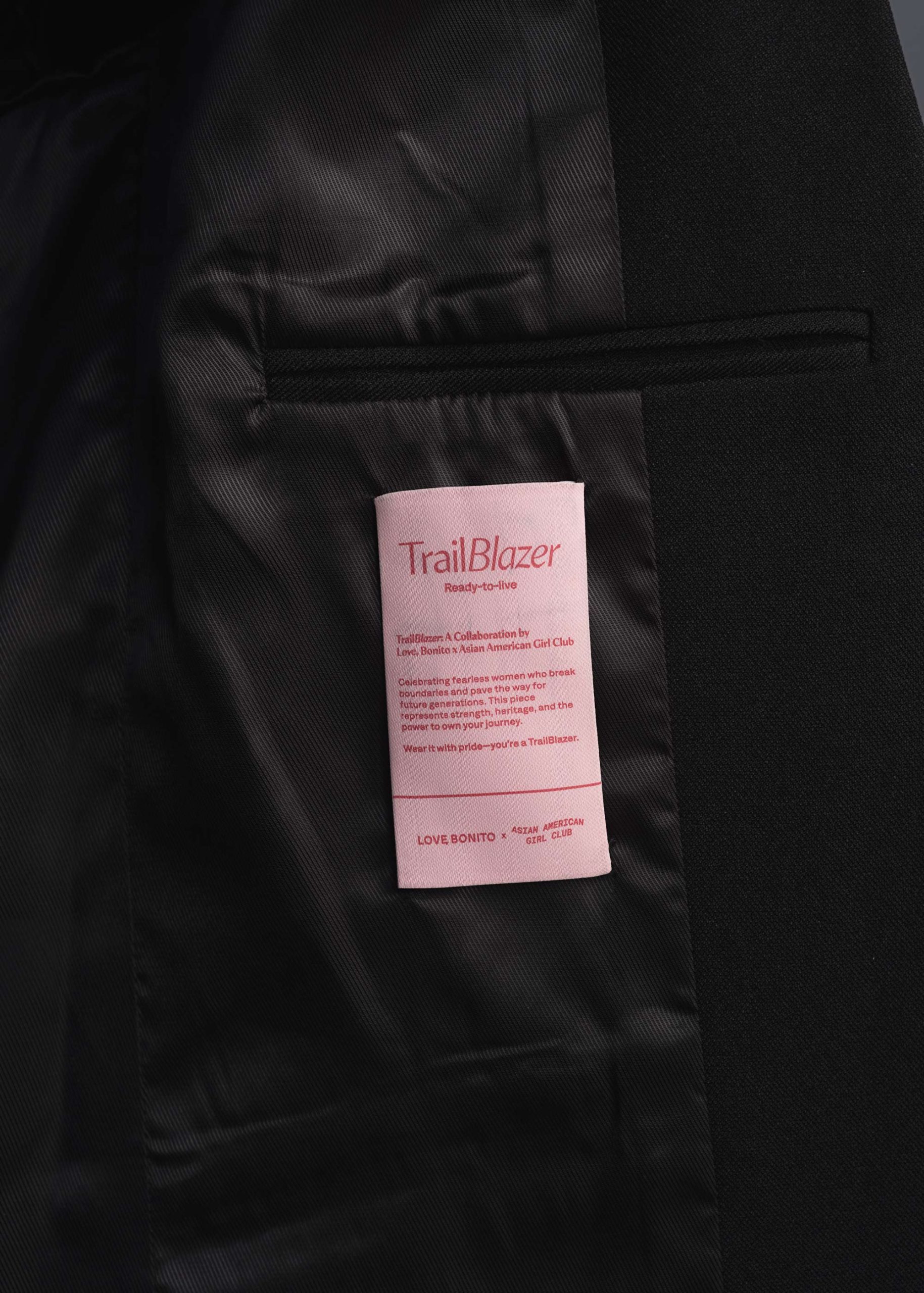 Love Bonito x AAGC Limited-edition RuchedReady® Rachel Blazer (in Black) - Image 3