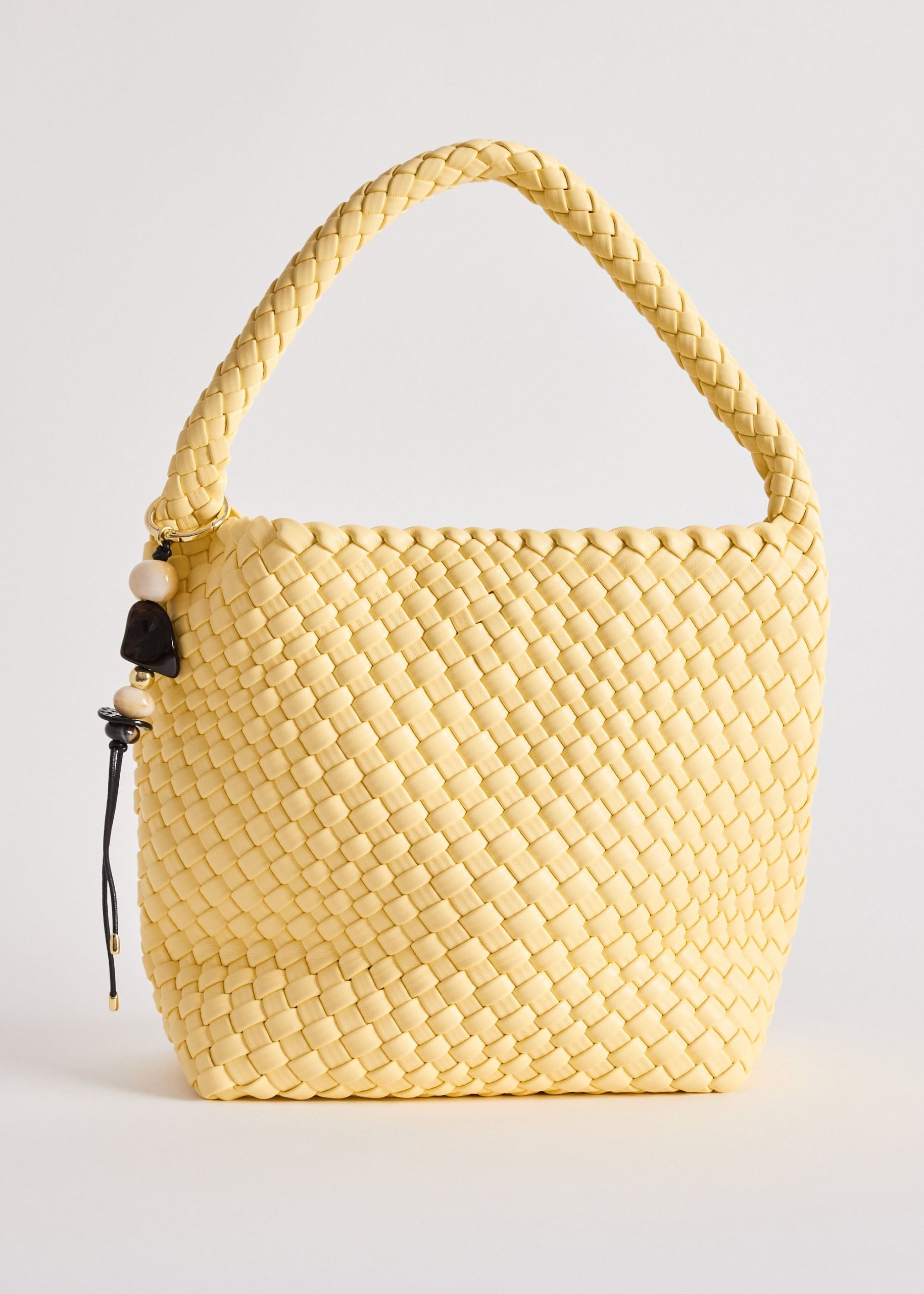 Woven Vegan Leather Hobo Bag - Image 3
