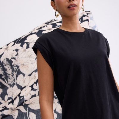 Gia Relaxed Jersey Muscle Tee