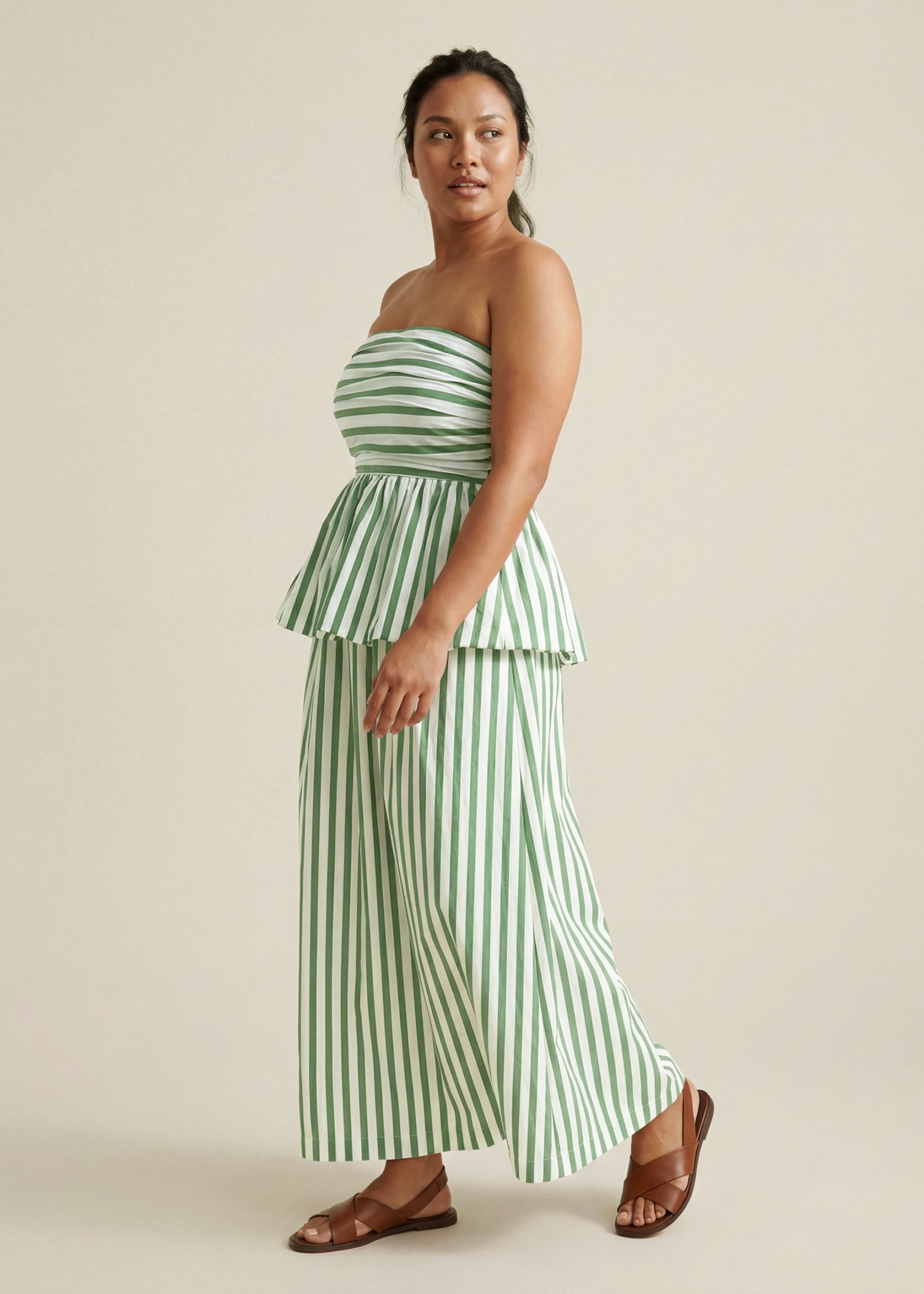 BraFree by LB Poplin Peplum Tube Top - Image 11