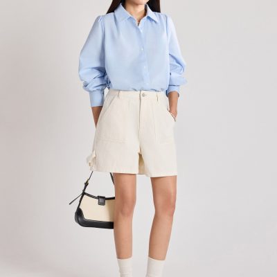 Denim Utility Shorts