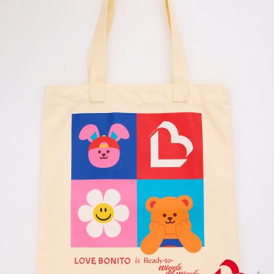Love, Bonito | Wiggle Wiggle Tote Bag in Cream