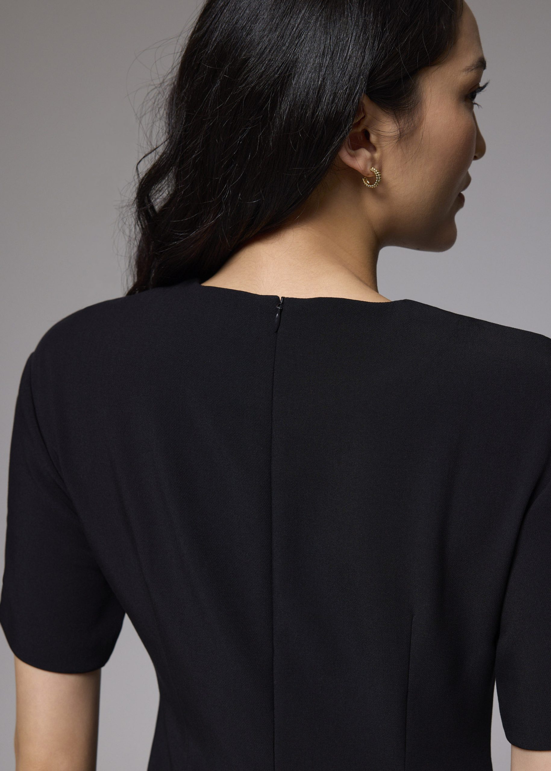 Round Neck Column Midaxi Dress - Image 7