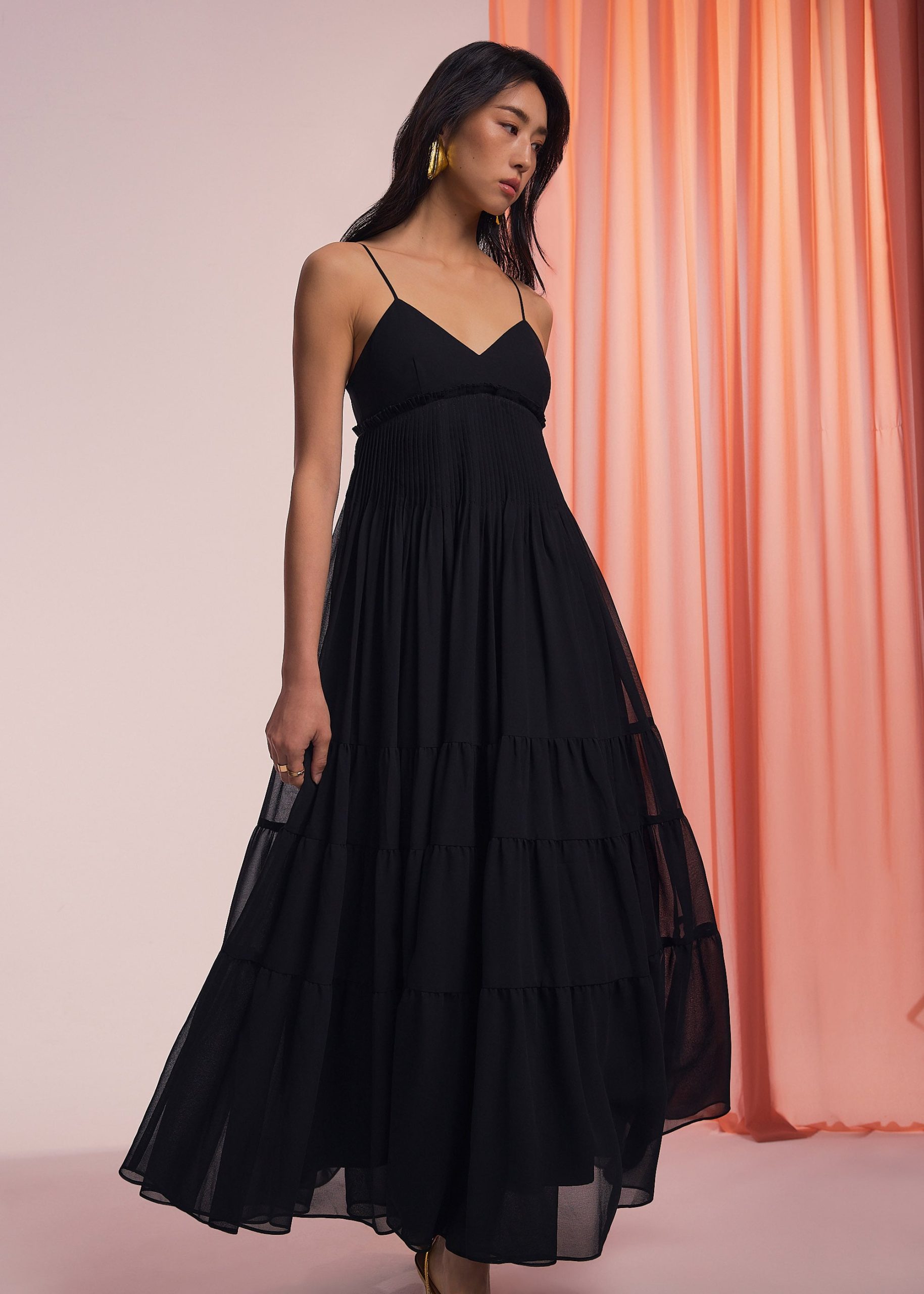 BraFree by LB Sheer Fit & Flare Floor Length Dress - Image 4
