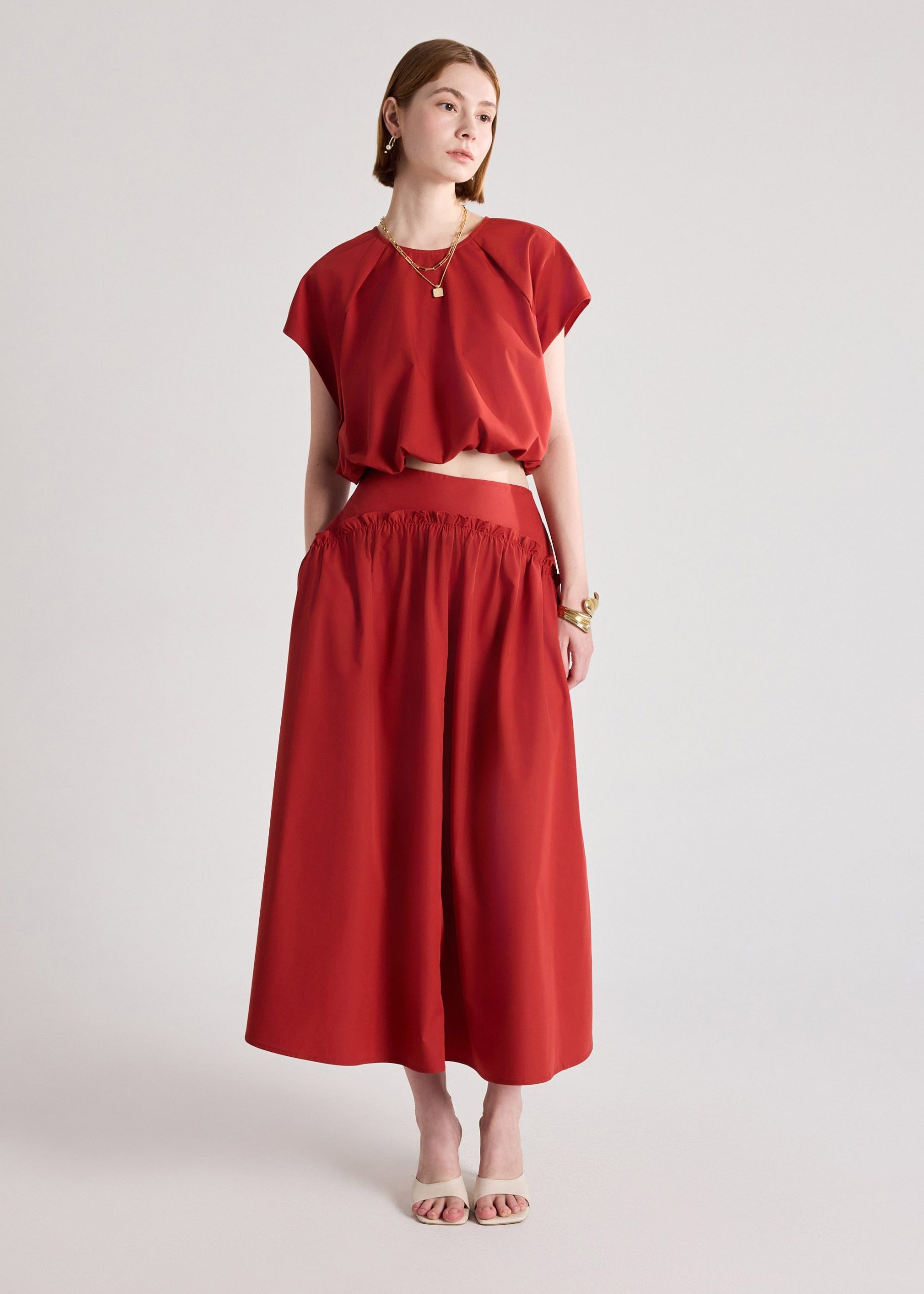 Poplin Balloon Crop Top - Image 16