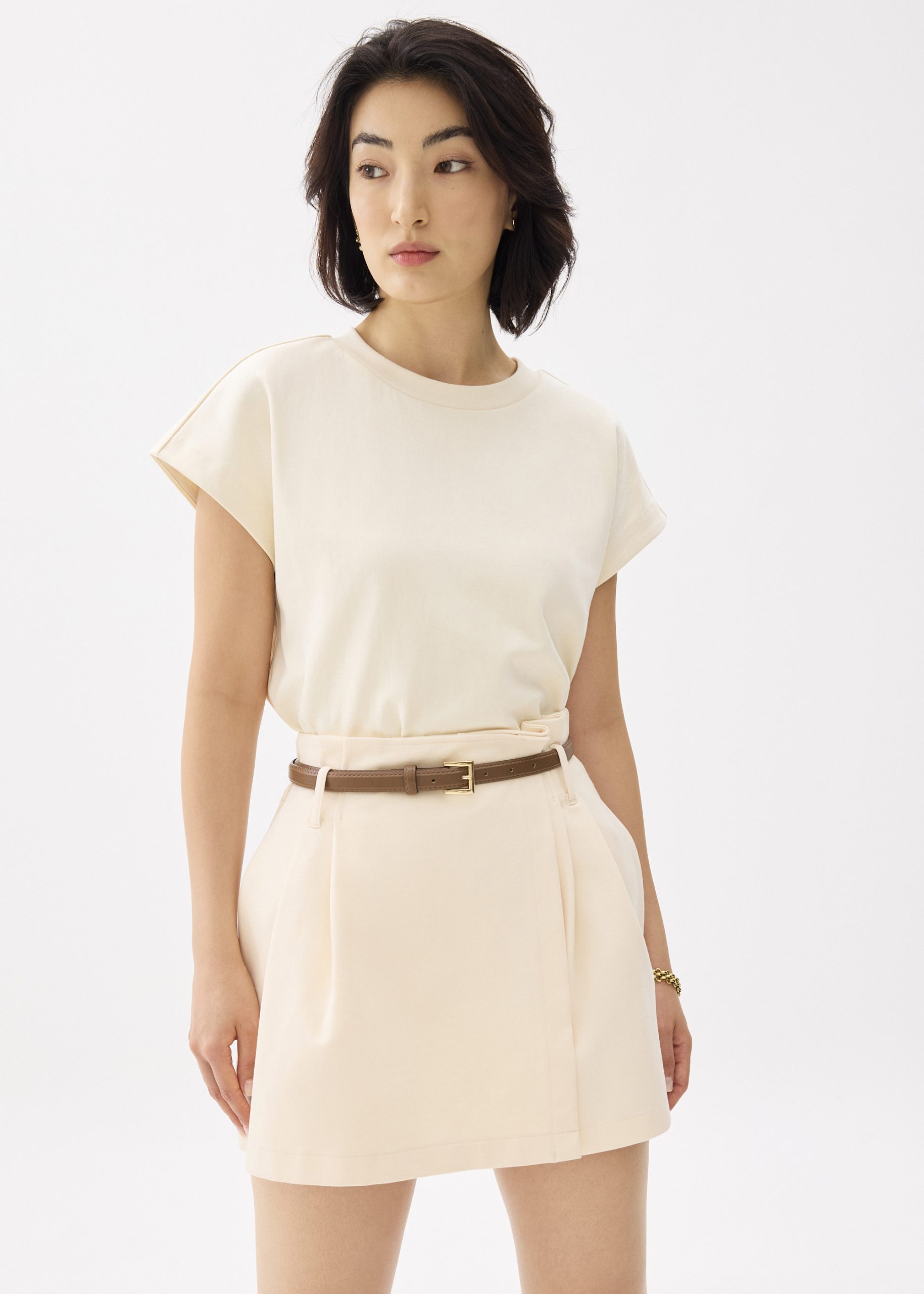Belted A-line Skort - Image 6