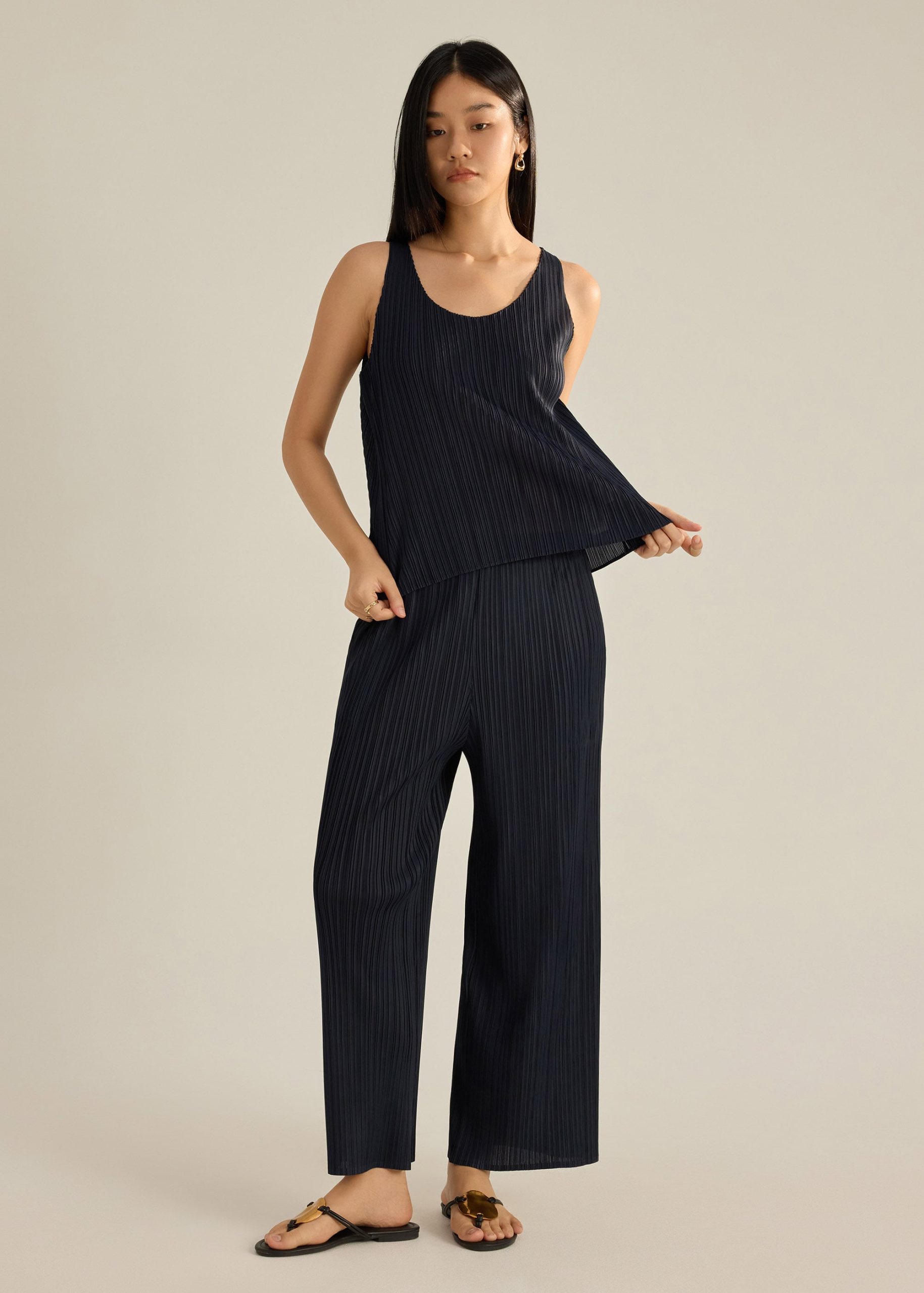 Sora Multi-way Plissé Tank - Image 10