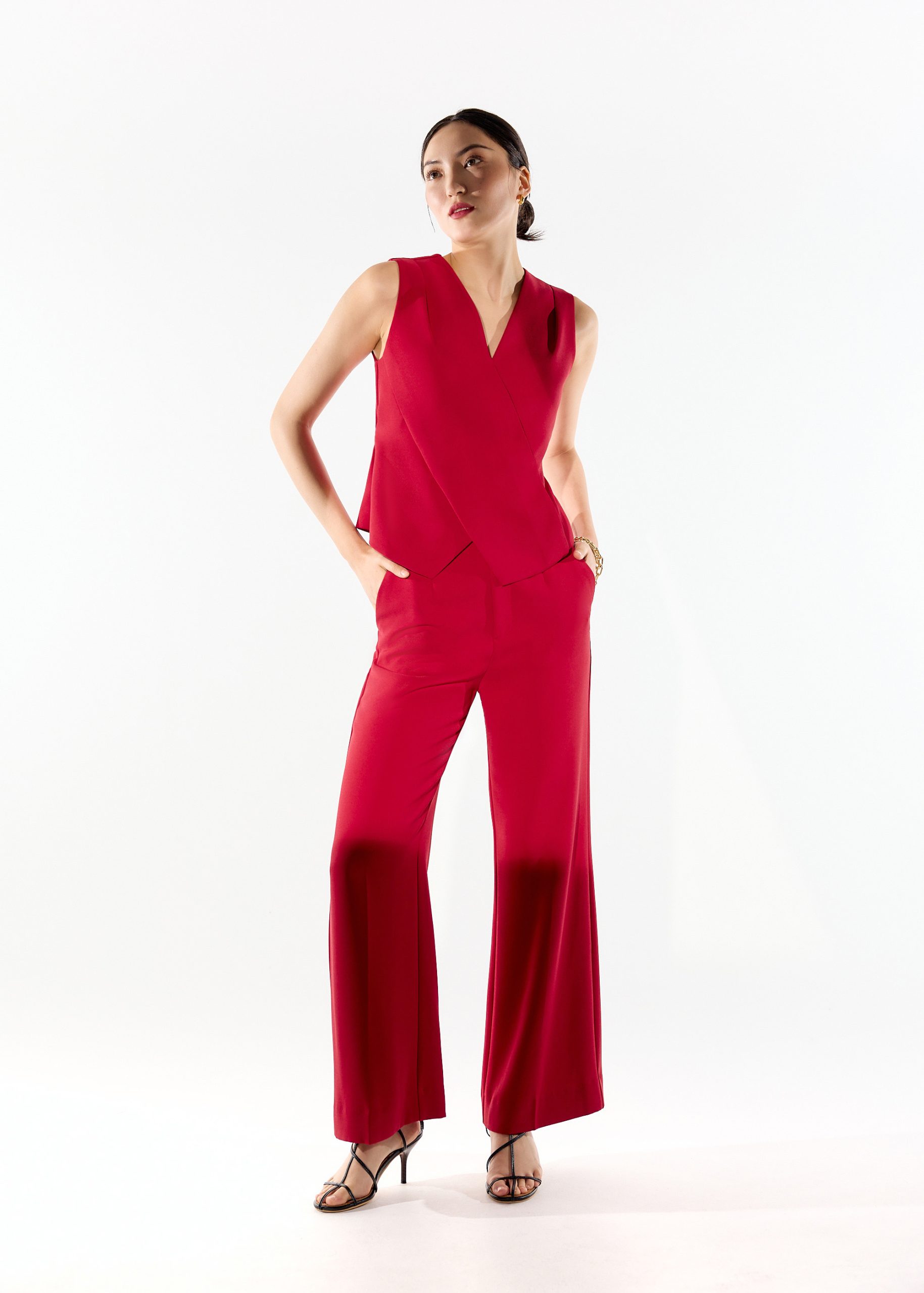 Mae Tailored Cross Over Top - Image 28