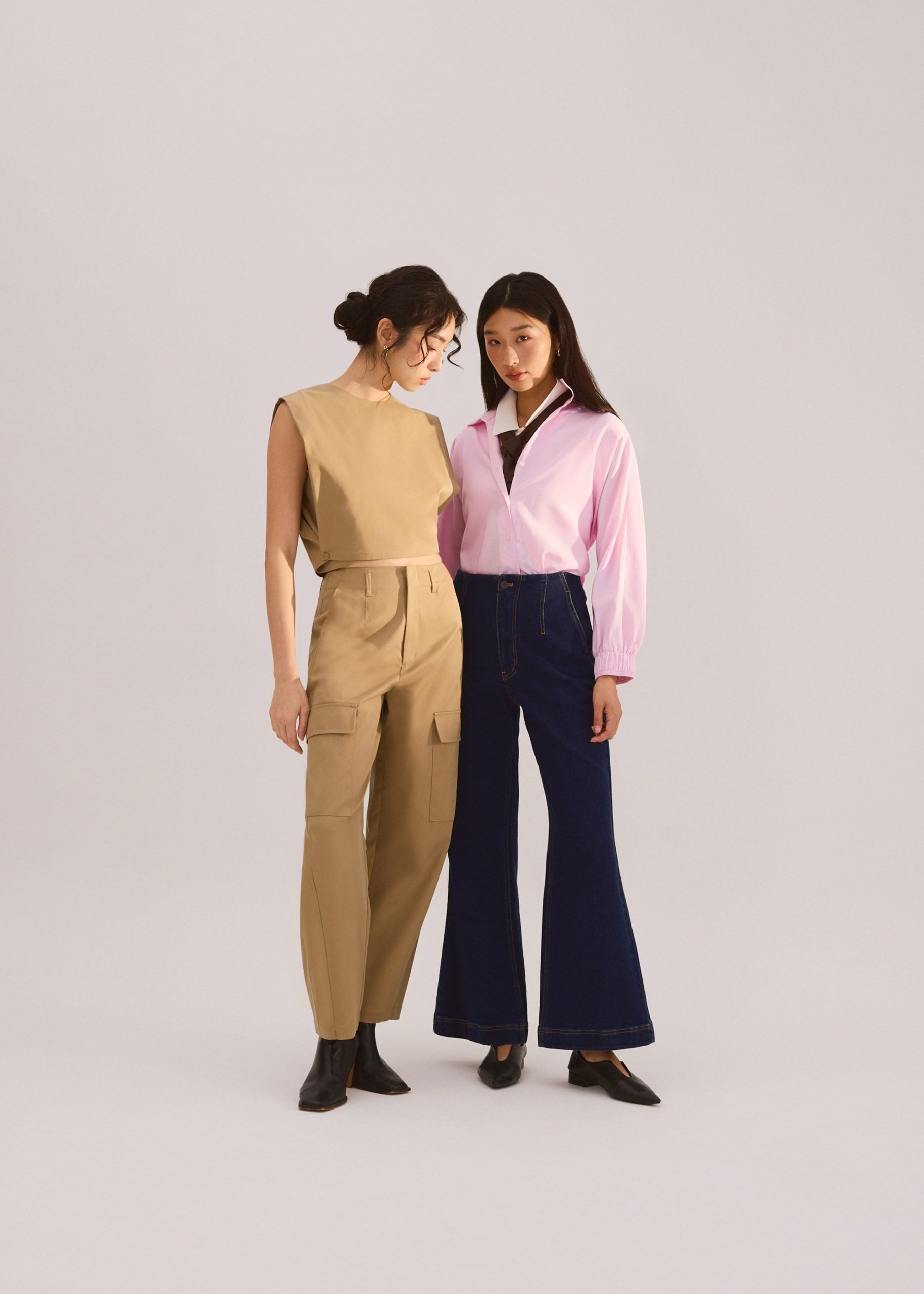 Lyocell Panelled Side Seams Boxy Top - Image 14