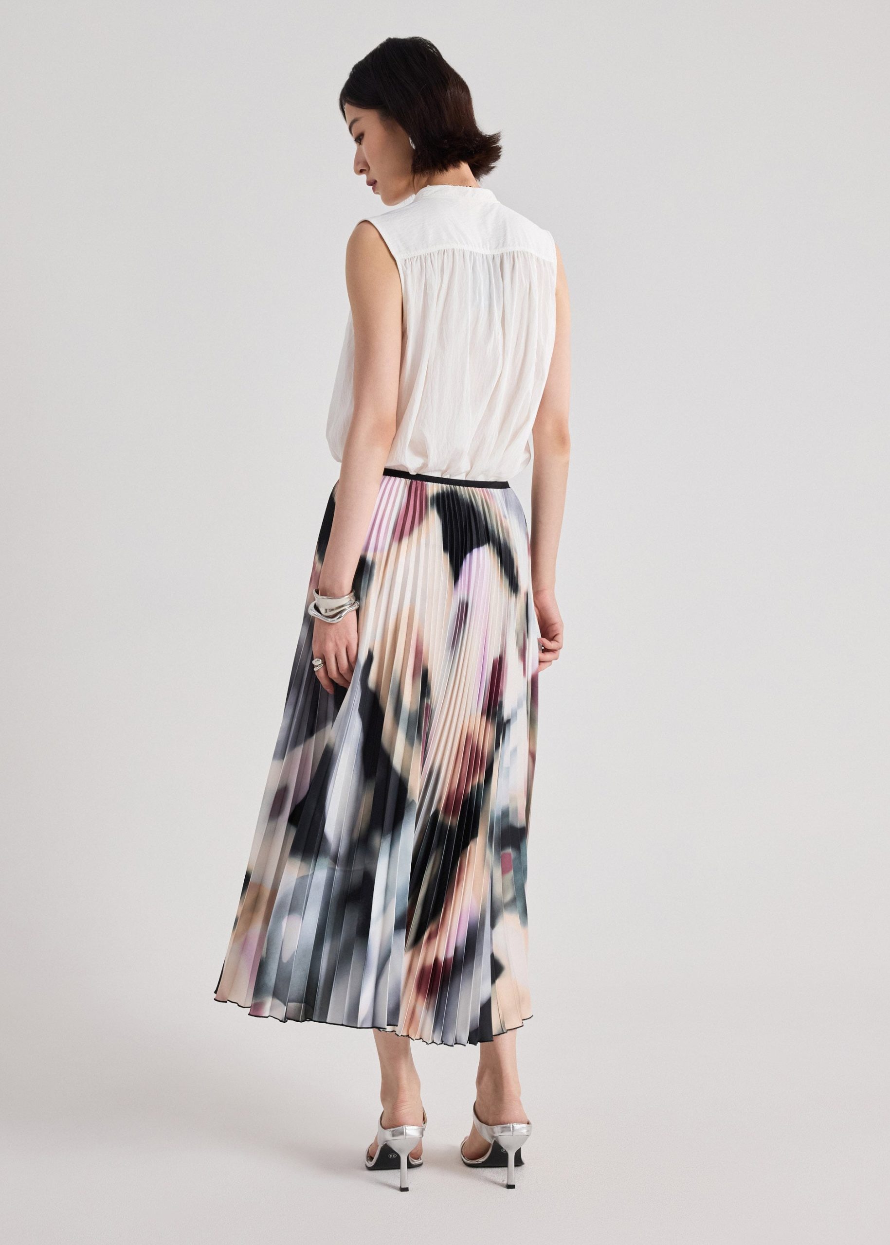 Wei Printed Pleated Skirt - Image 3