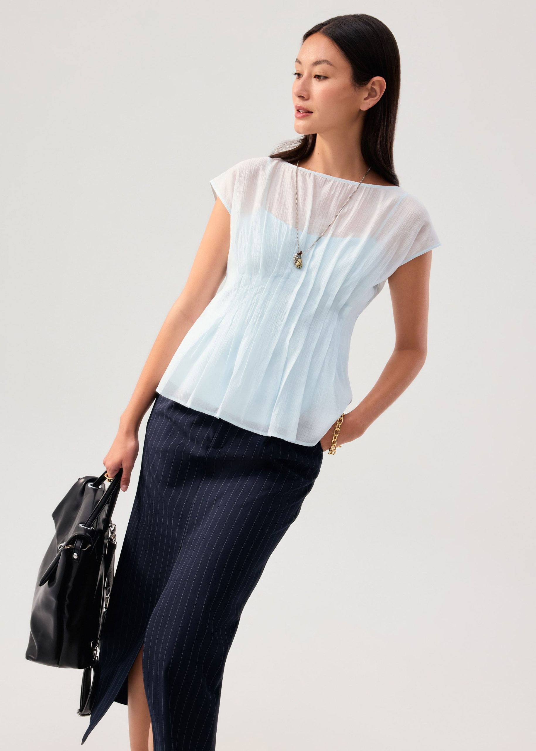 Camille Pintuck Boat Neck Top