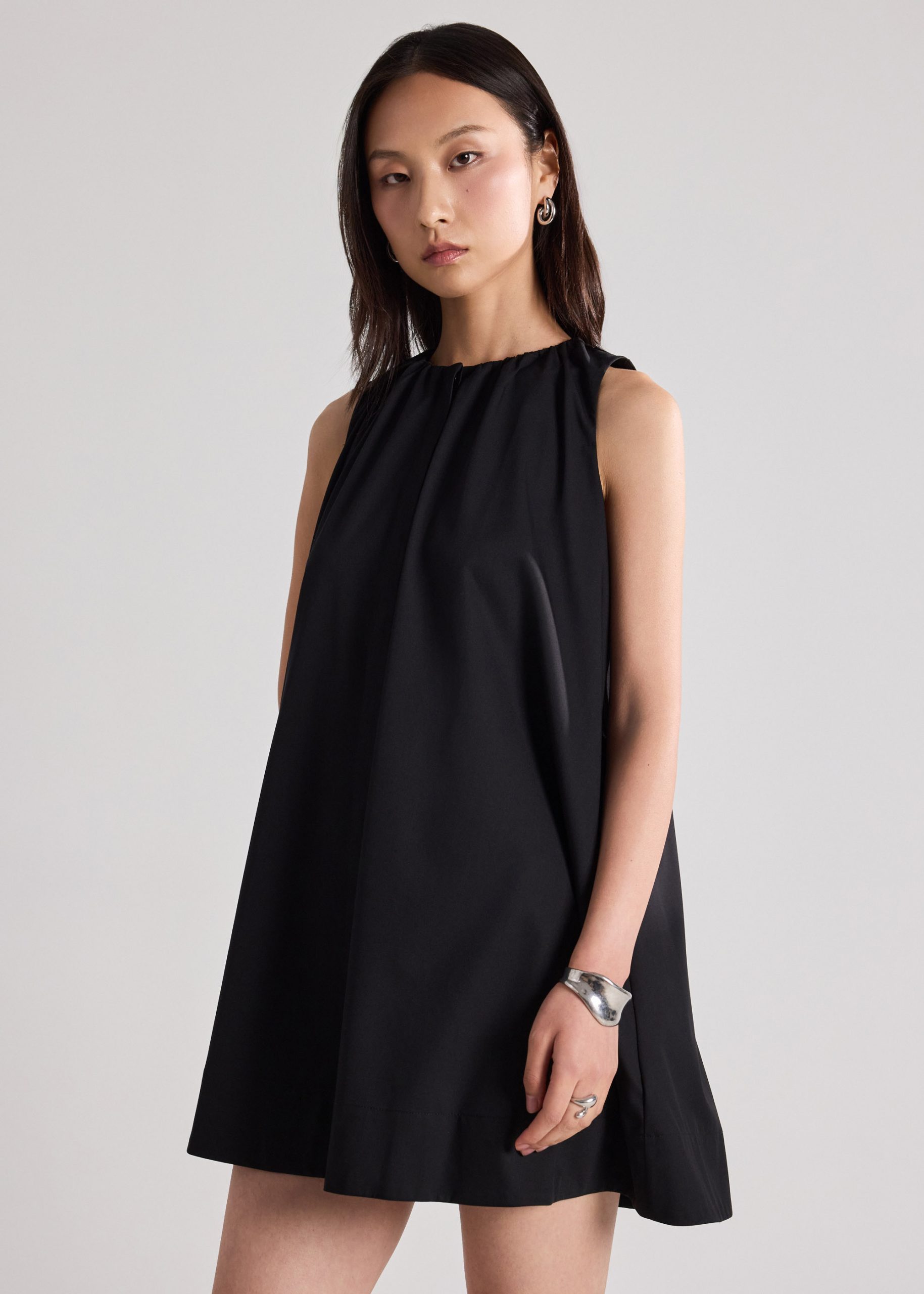 Poplin Ruched Dress - Image 7