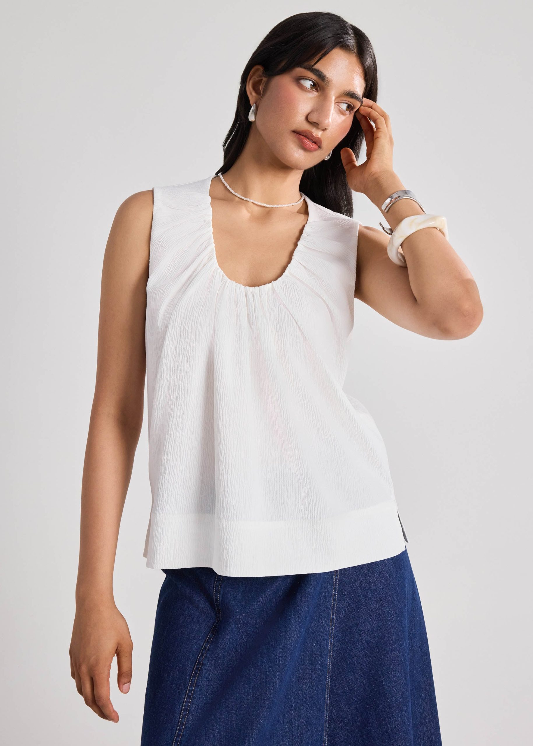 Tala Seersucker Shell Top - Image 9