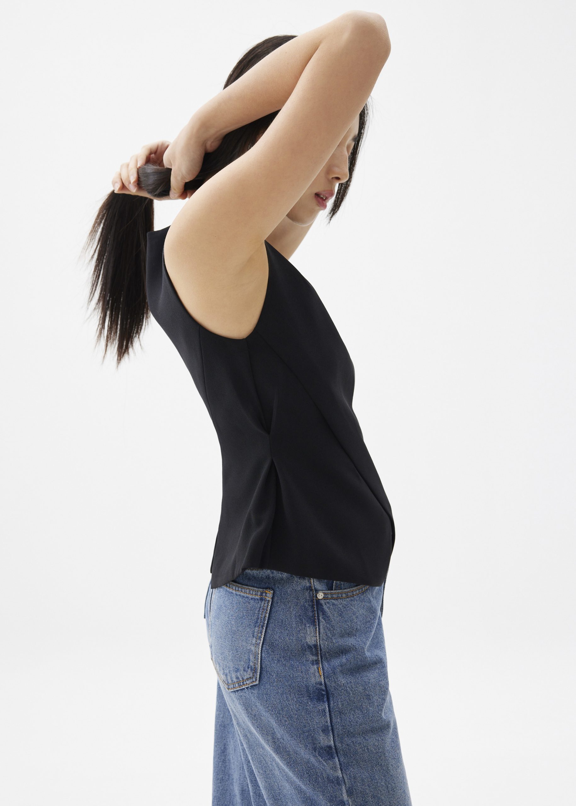 Mae Tailored Cross Over Top - Image 4