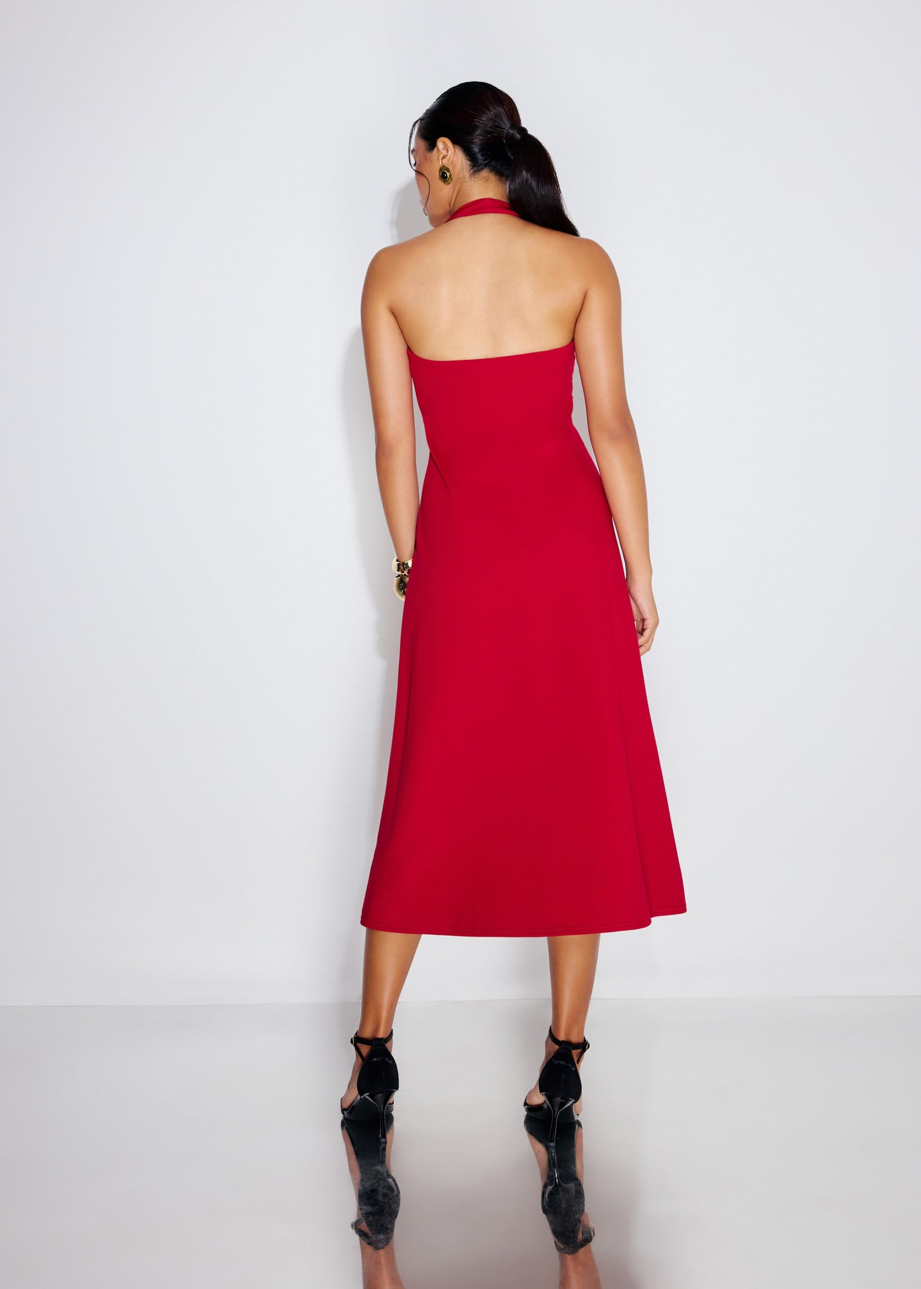 Halter Neck A-Line Midaxi Dress - Image 5