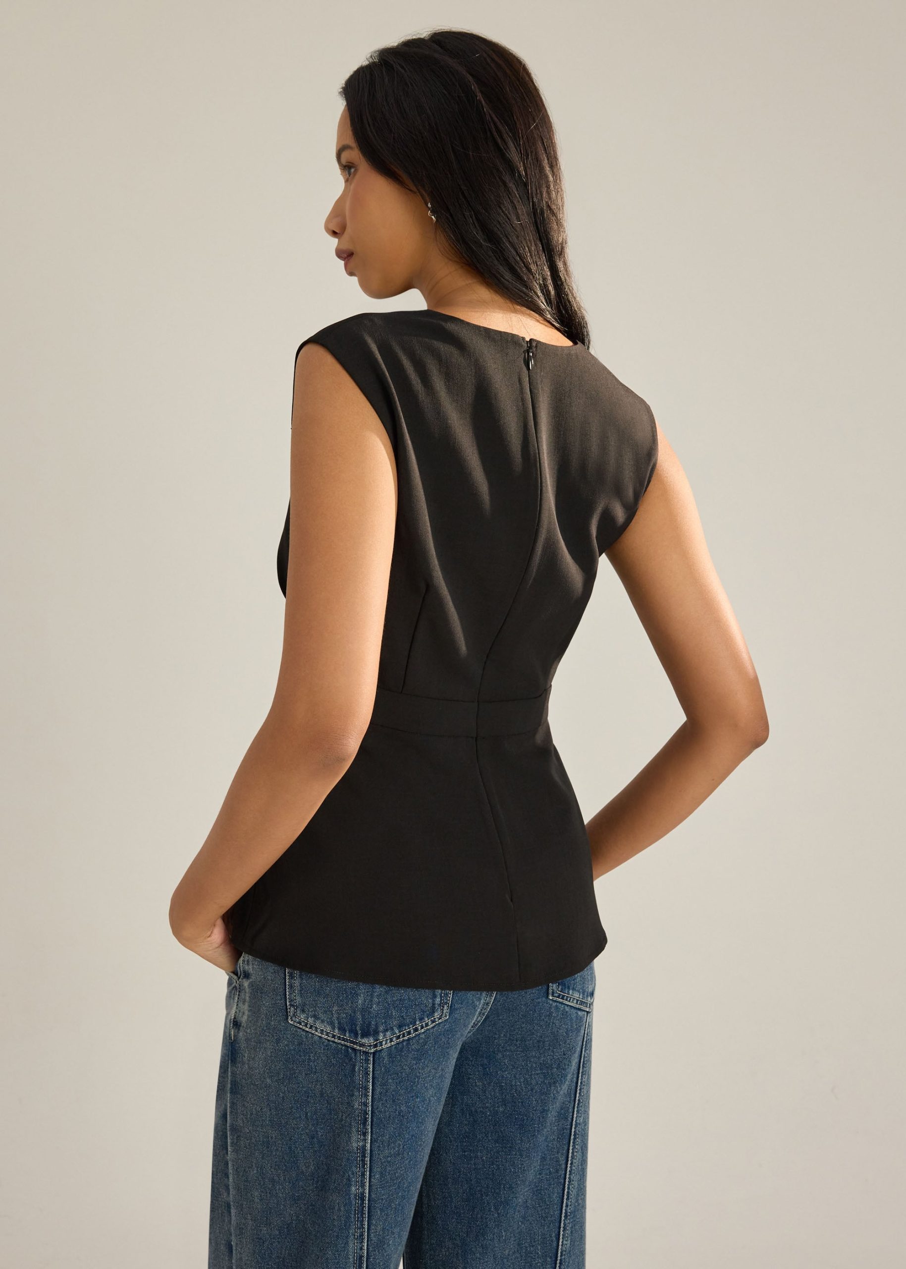 Alicia Melange Peplum Top - Image 5