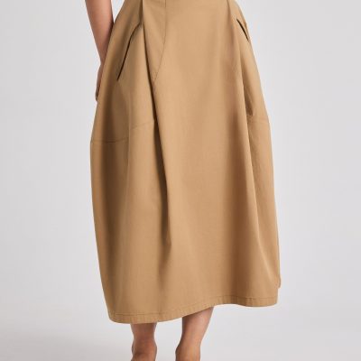Twill Cocoon Skirt