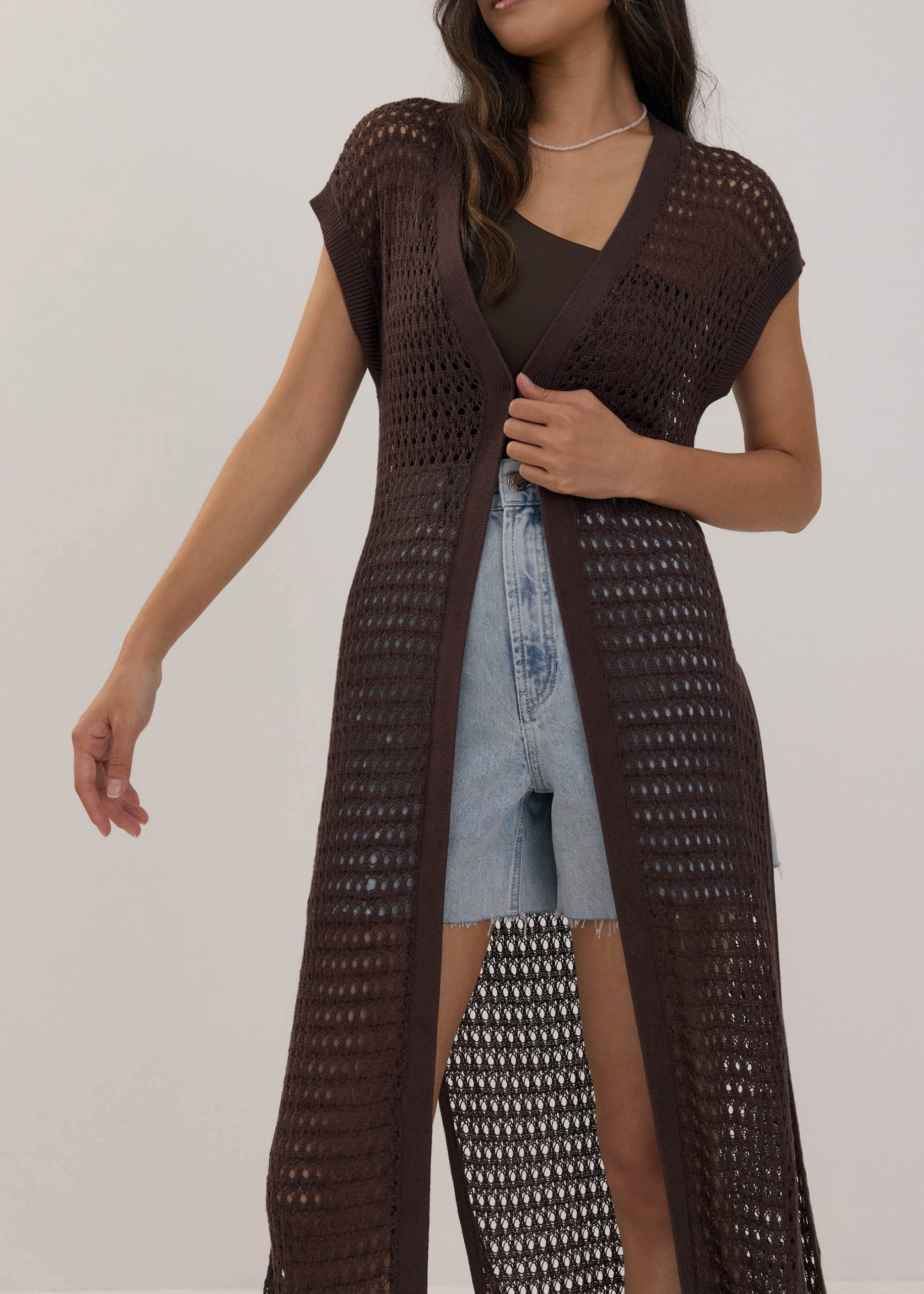 Openwork Knit Multi-way Midaxi Dress - Image 5