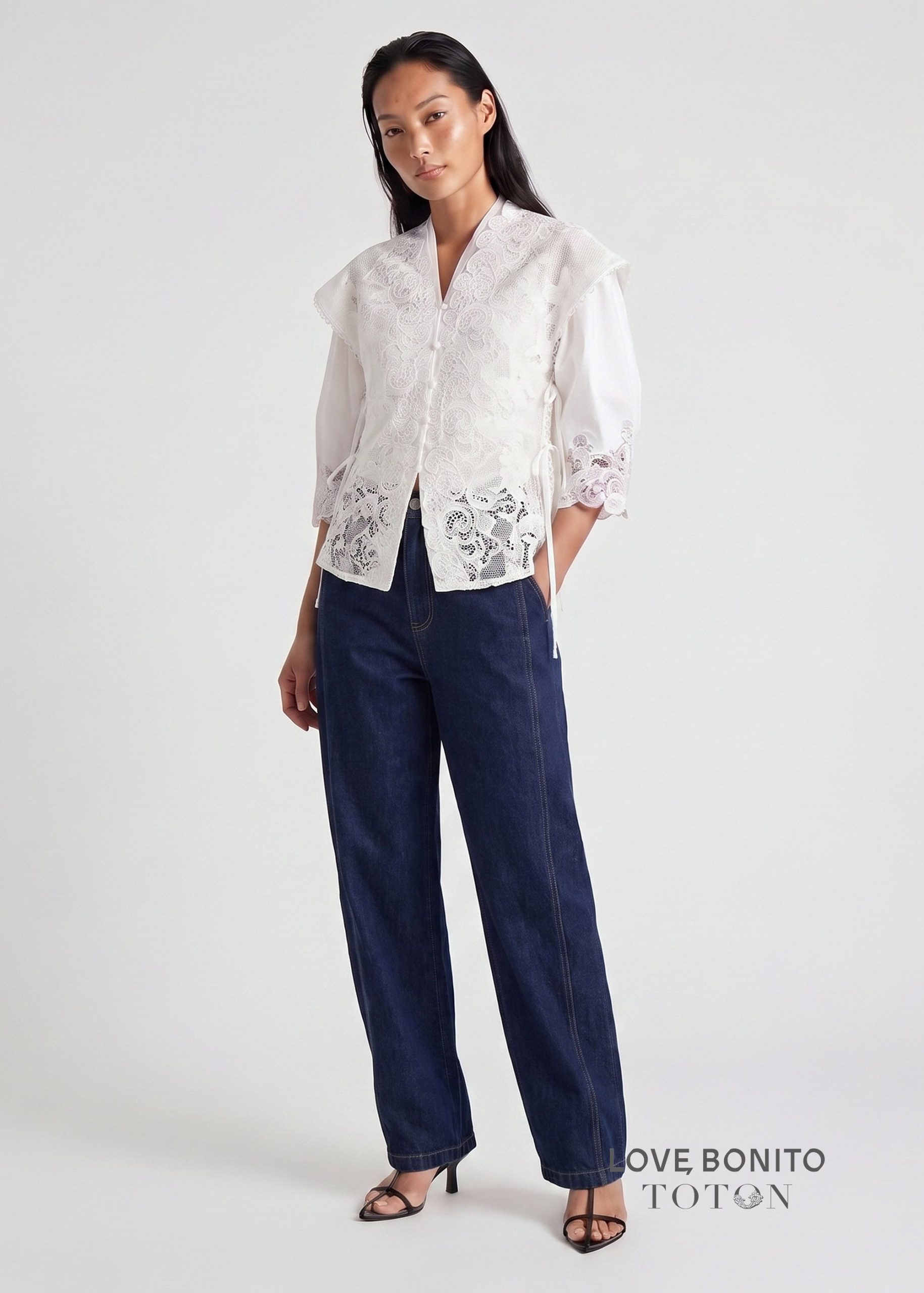 Love, Bonito x TOTON Lace Kebaya Vest - Image 18