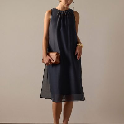 Mirei Organza Column Dress
