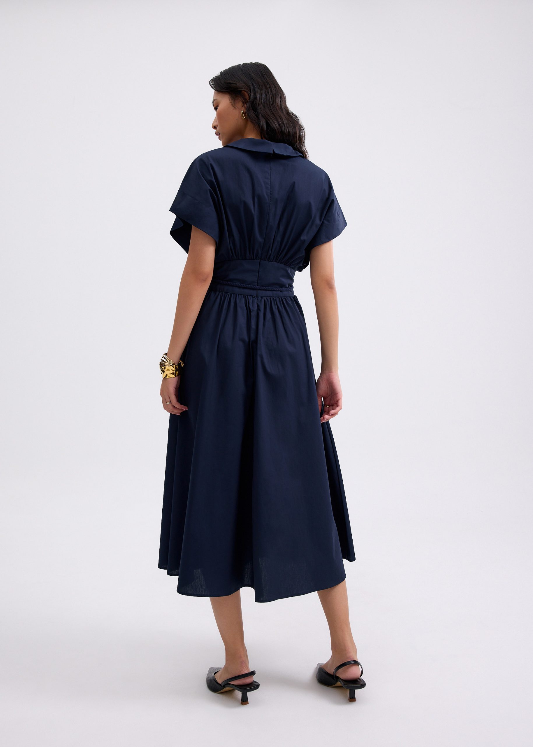 Dahlia Poplin Fit & Flare Midaxi Dress - Image 11