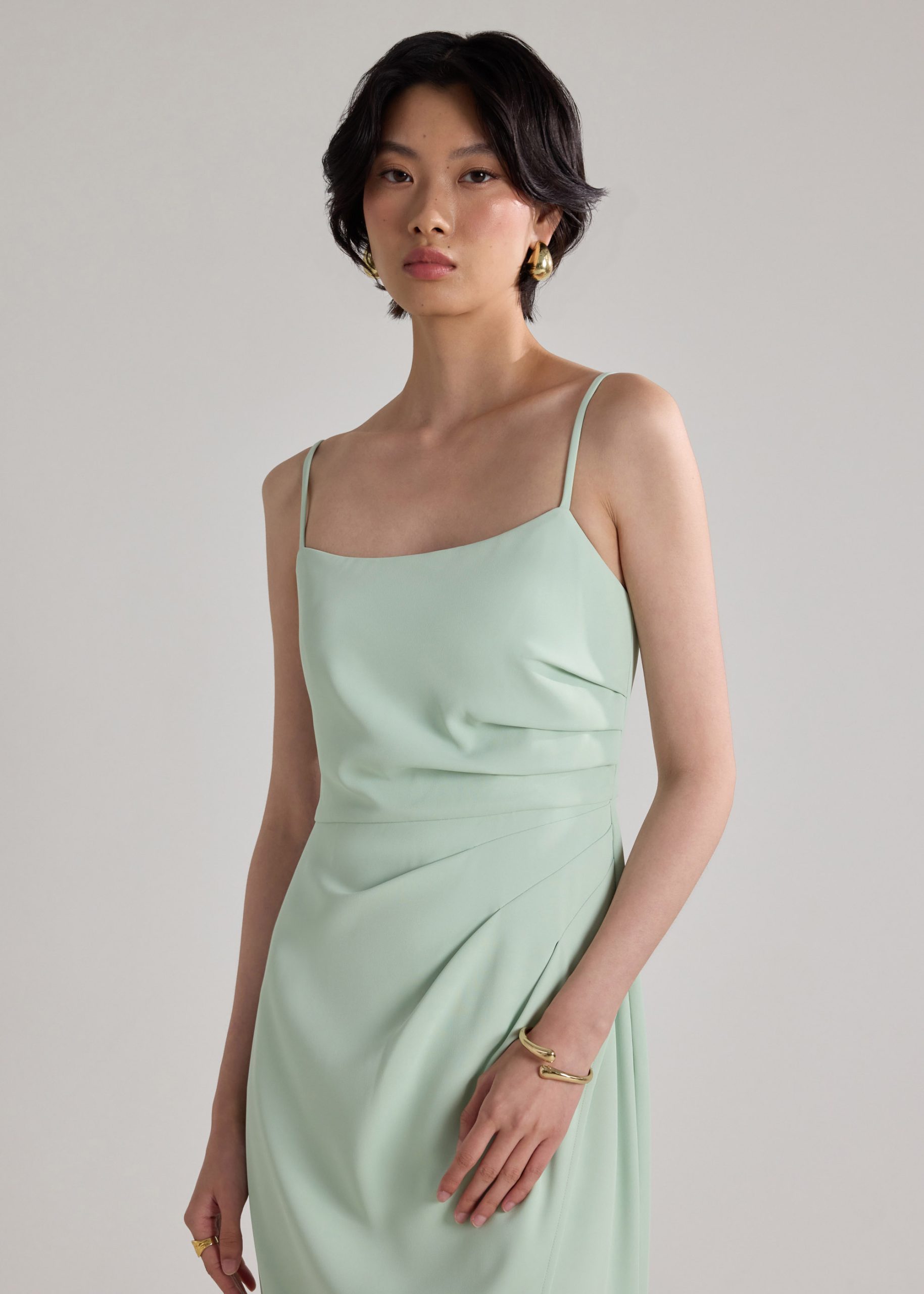 BraFree by LB Crepe Side Pleat Dress - Image 3