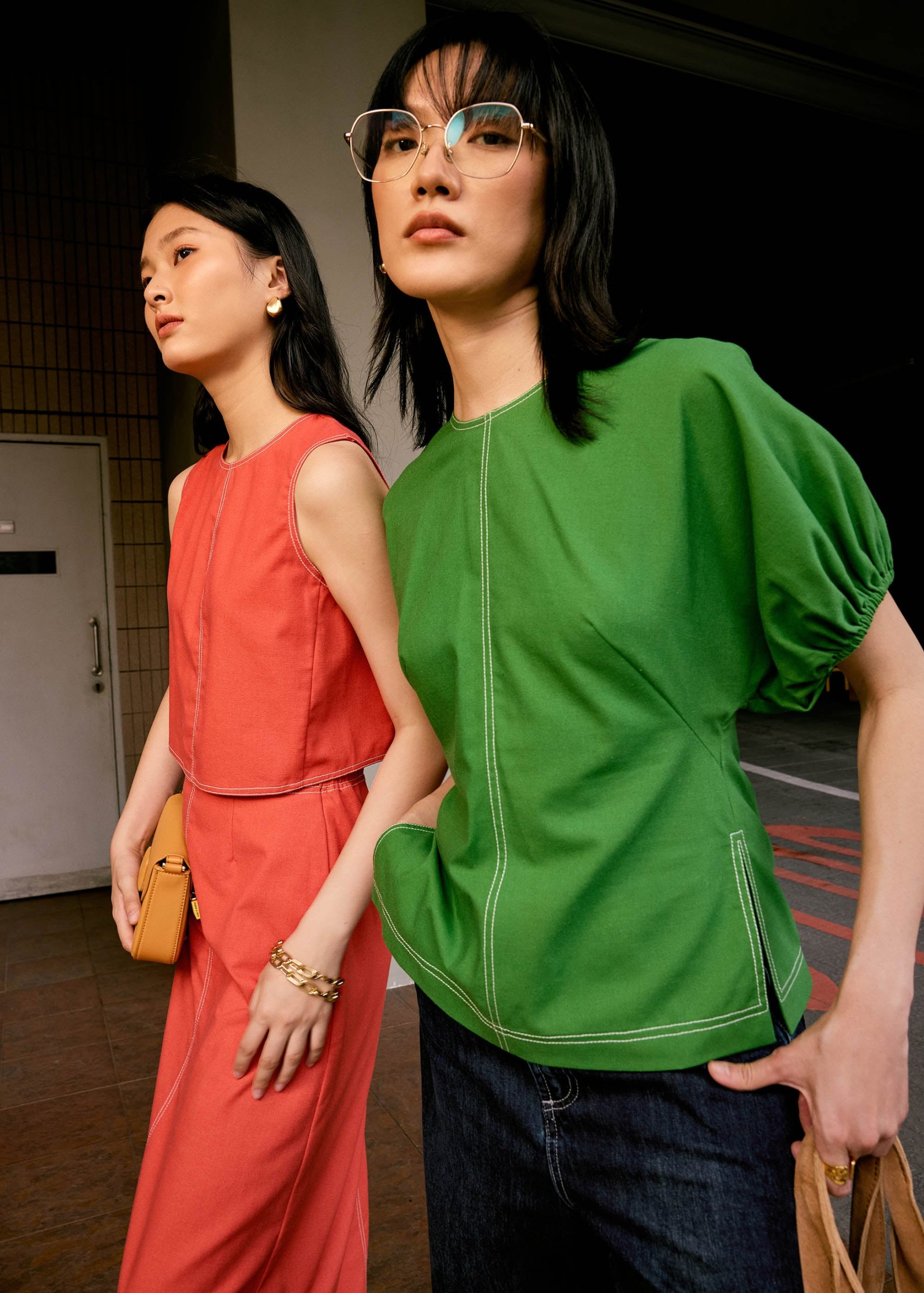 Round Neck Batwing Tunic Top - Image 2