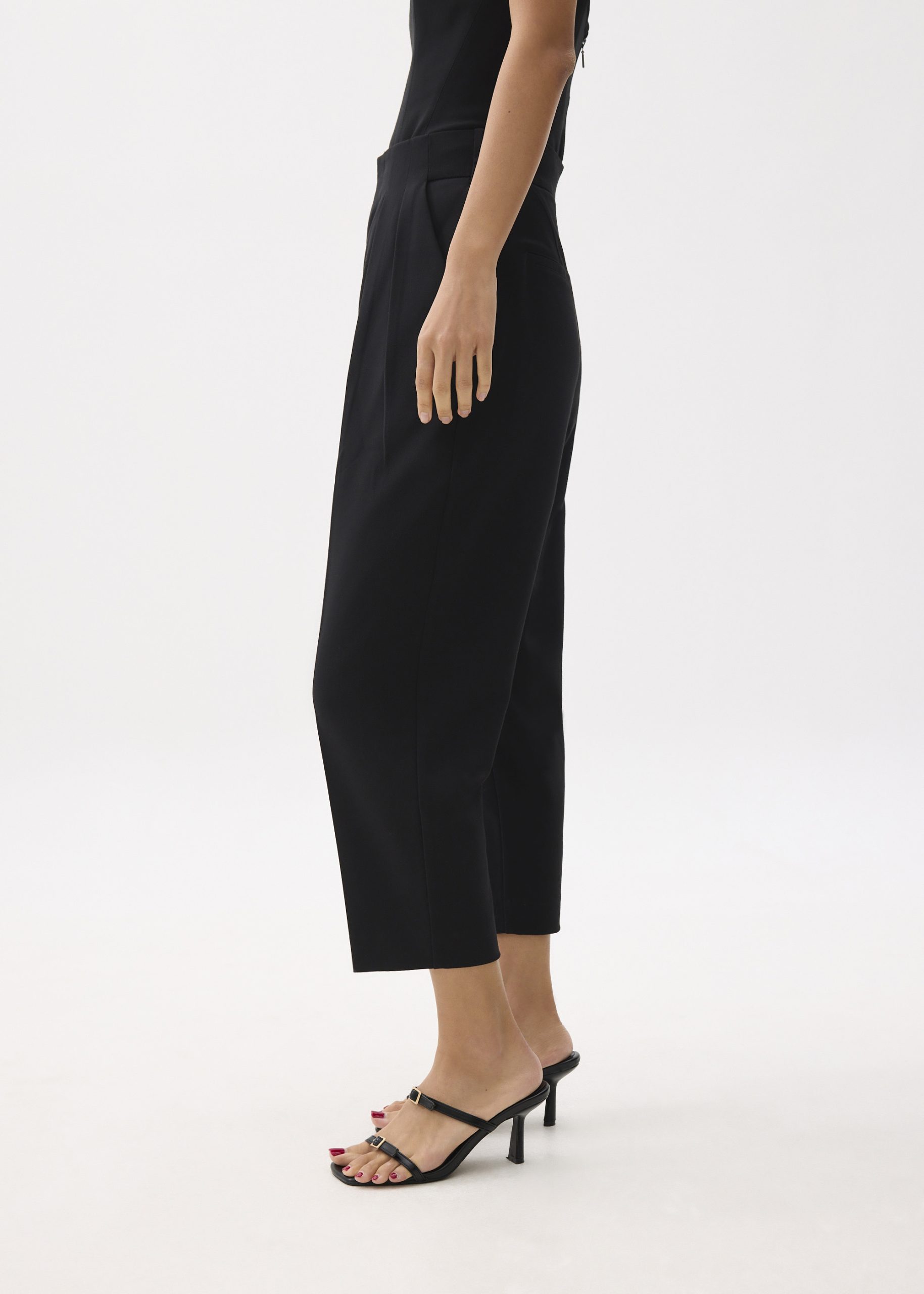 Mika Elastic Pleated Peg Leg Pants - Image 6