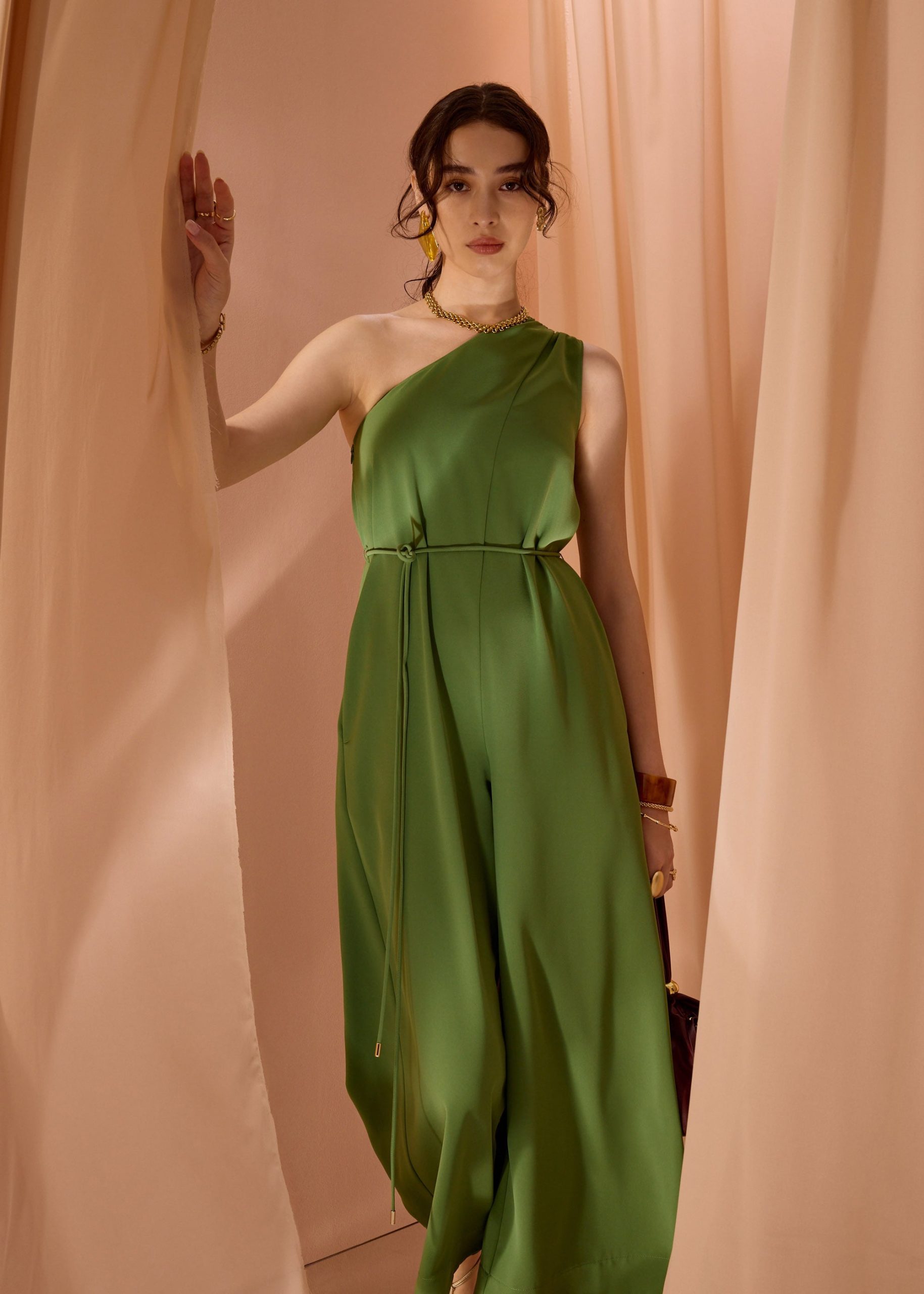 Leggy??Kanda Asymmetric Flare Jumpsuit - Image 13