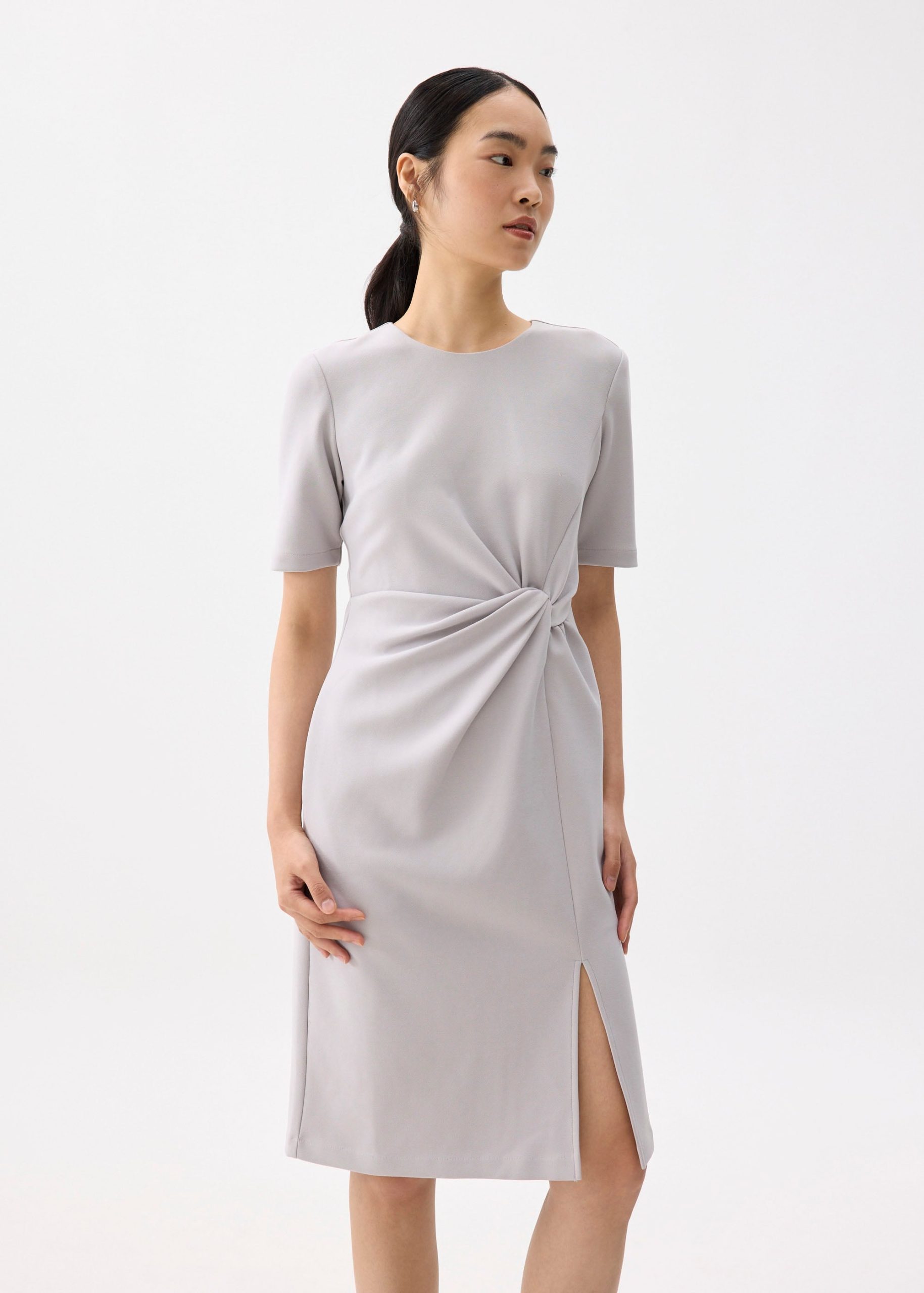 Front Twist Column Midi Dress - Image 7