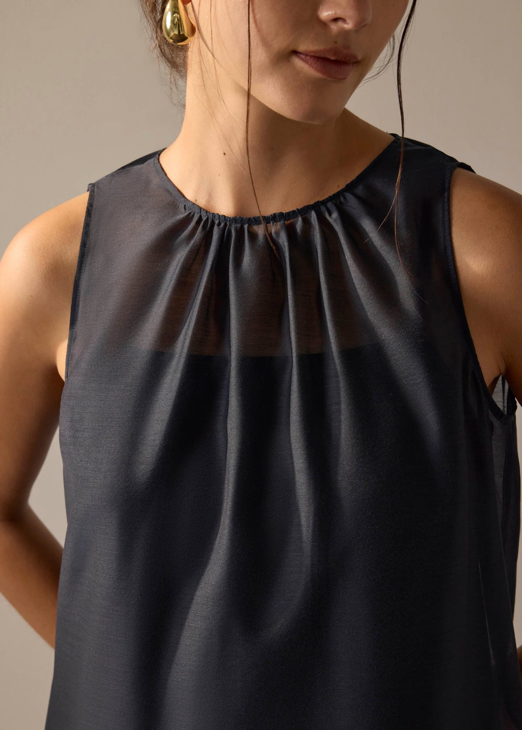 Mirei Organza Column Dress - Image 3