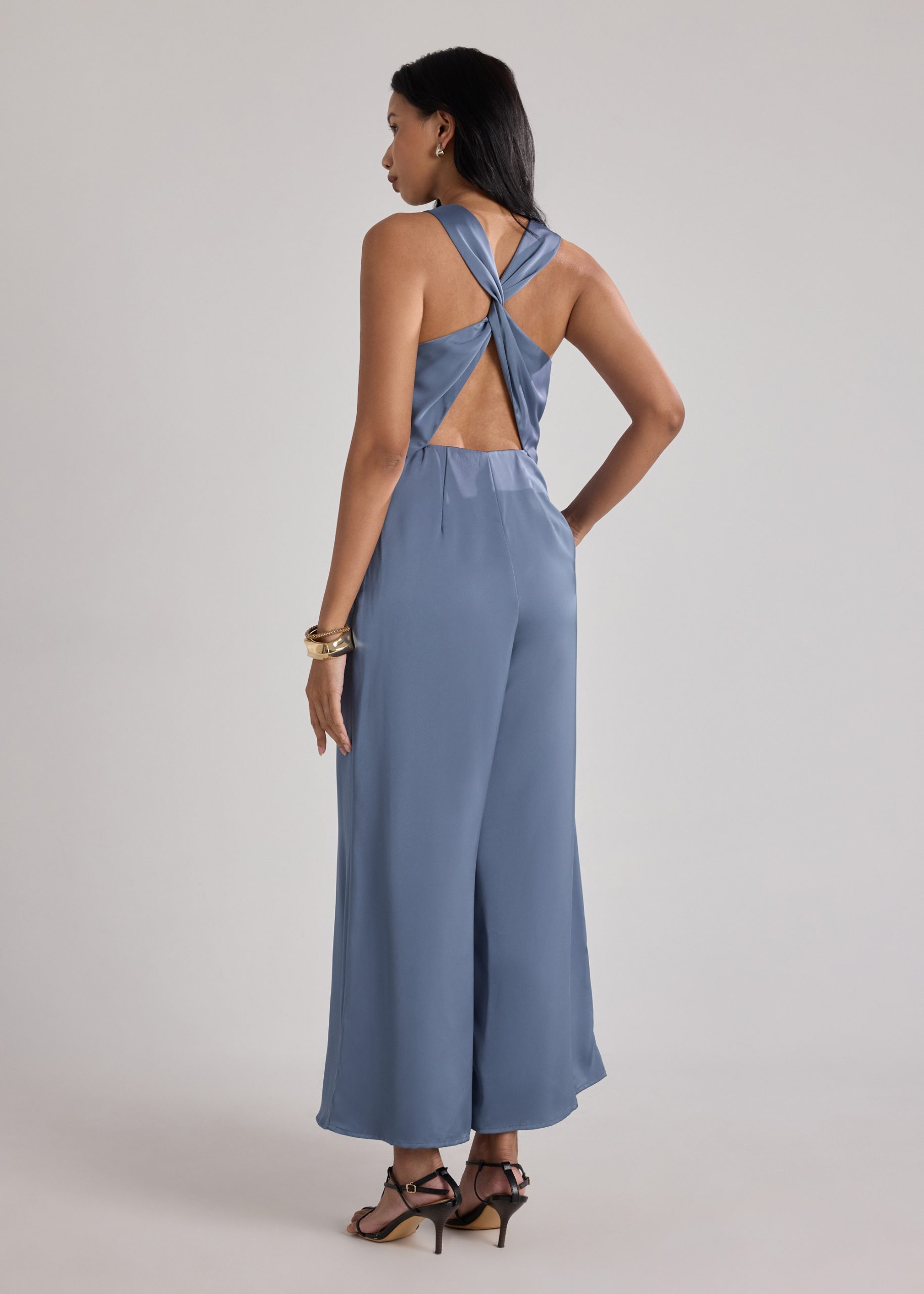 BraFree by LB Satin Cowl Neck Jumpsuit - Image 23
