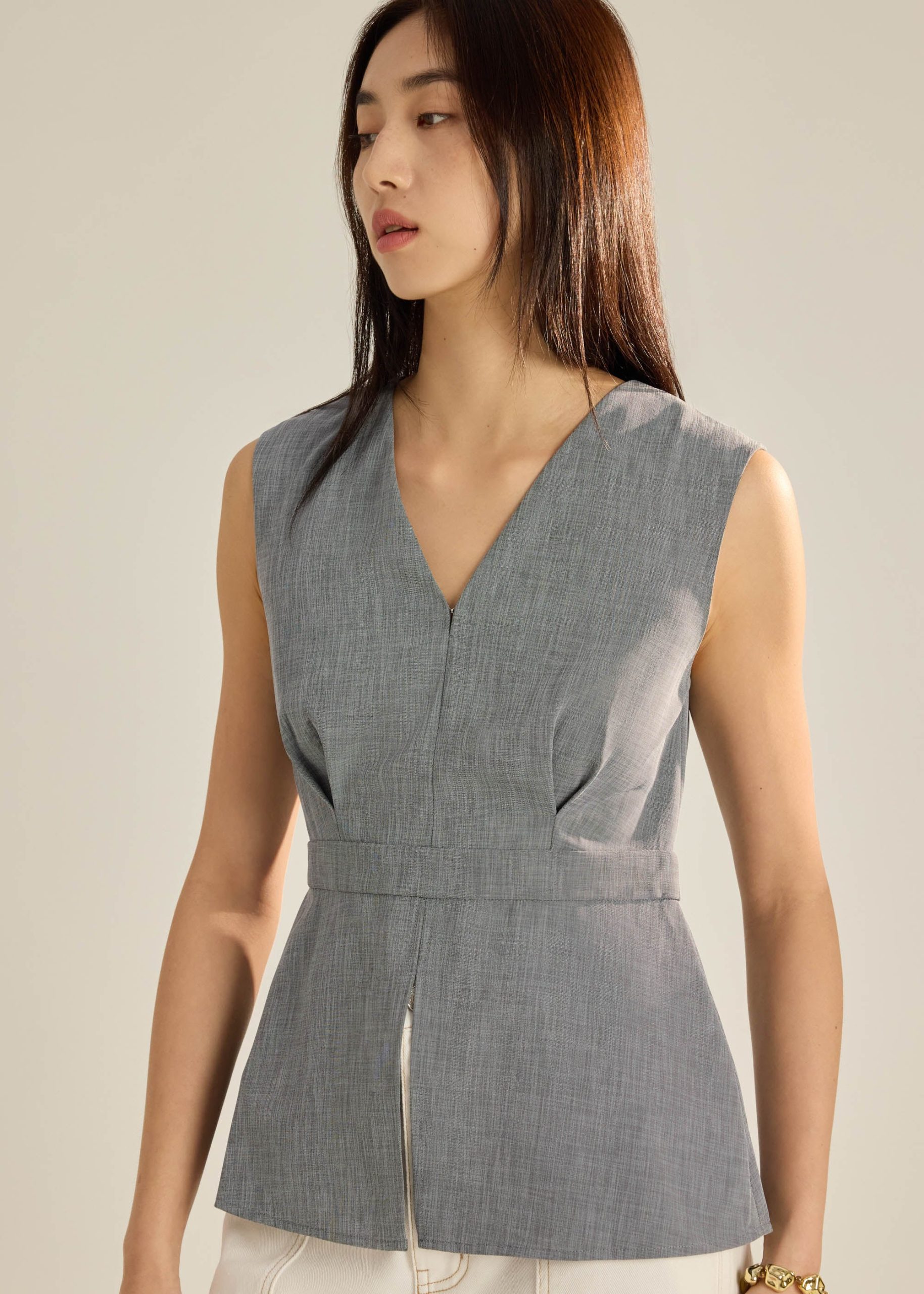 Alicia Melange Peplum Top - Image 14