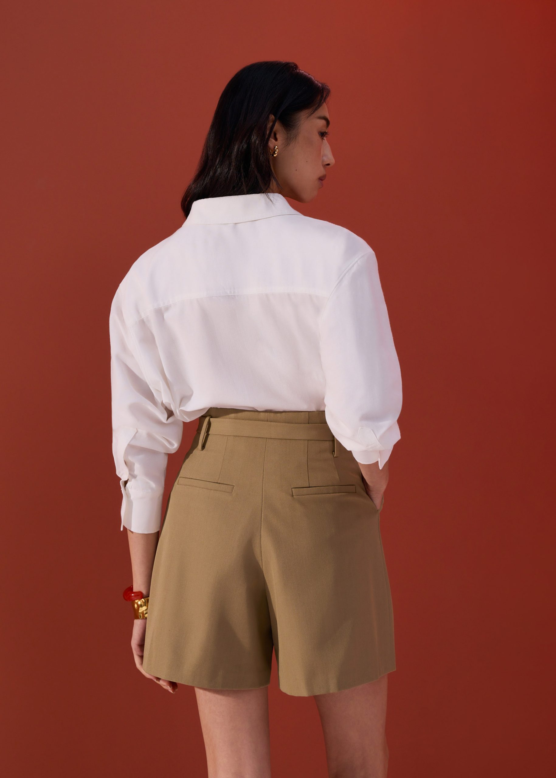 Dani Tailored High Waist A-line Shorts - Image 12