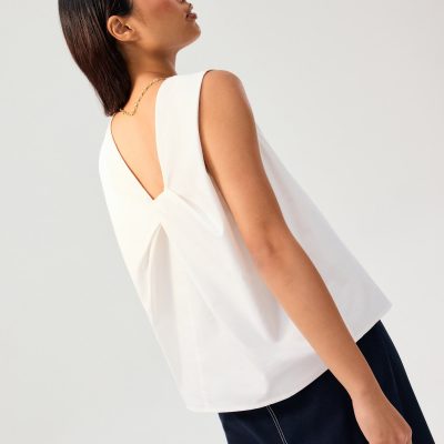 Reversible Relaxed Cotton Knot Shell Top