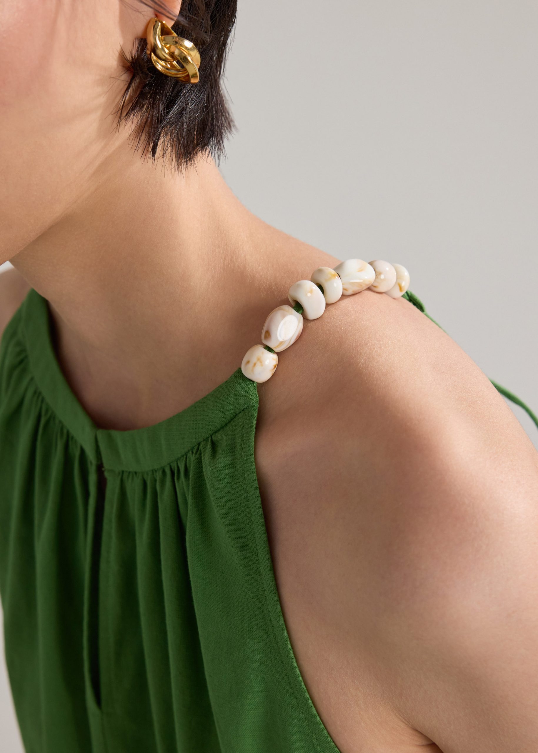 Coastal Beads Trapeze Dress - Image 5