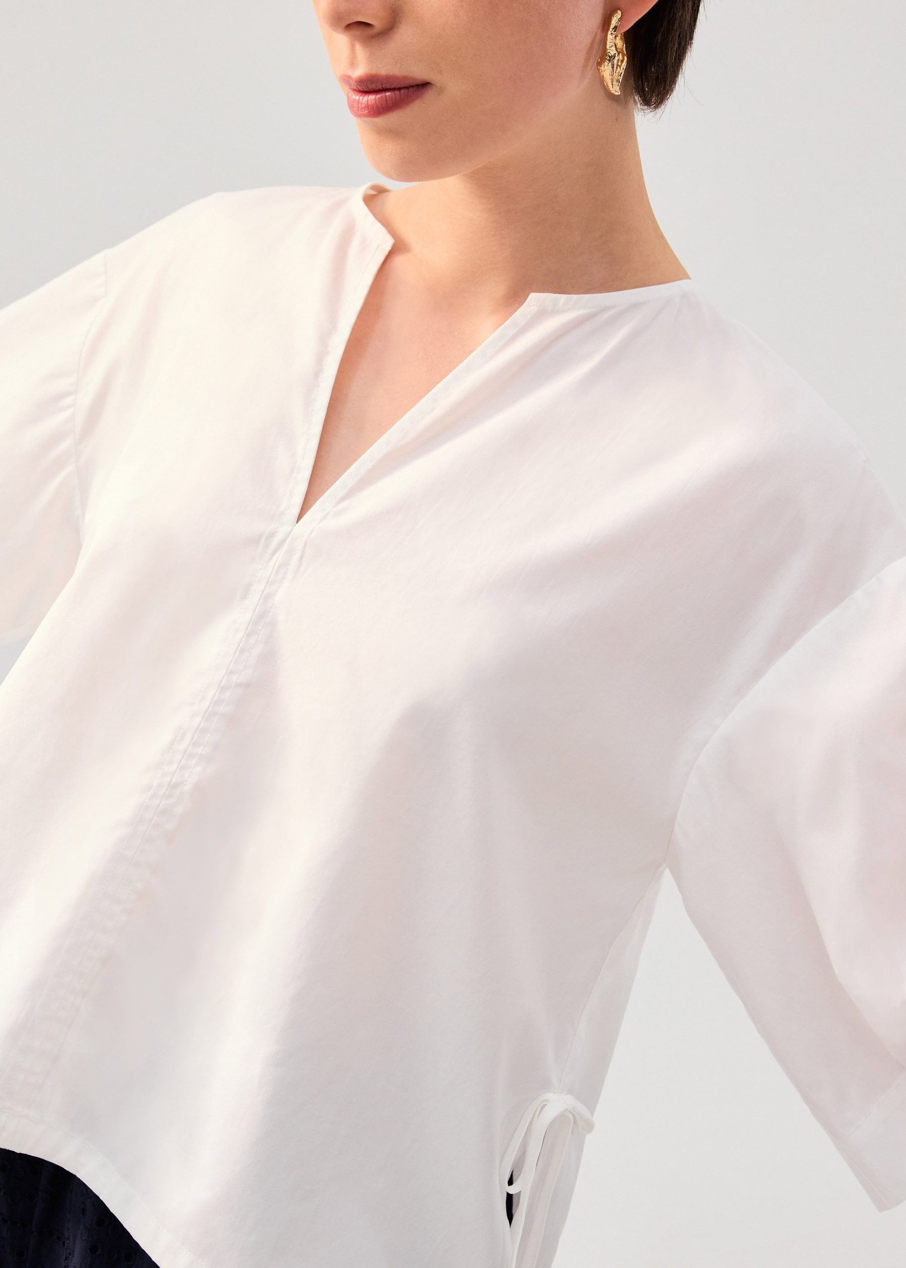 Shay Cotton Notch Boxy Top - Image 3