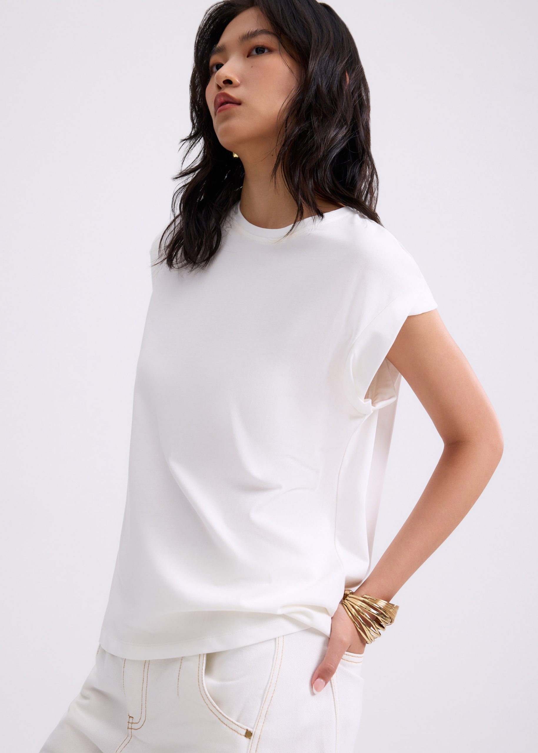 Gia Relaxed Jersey Muscle Tee - Image 8