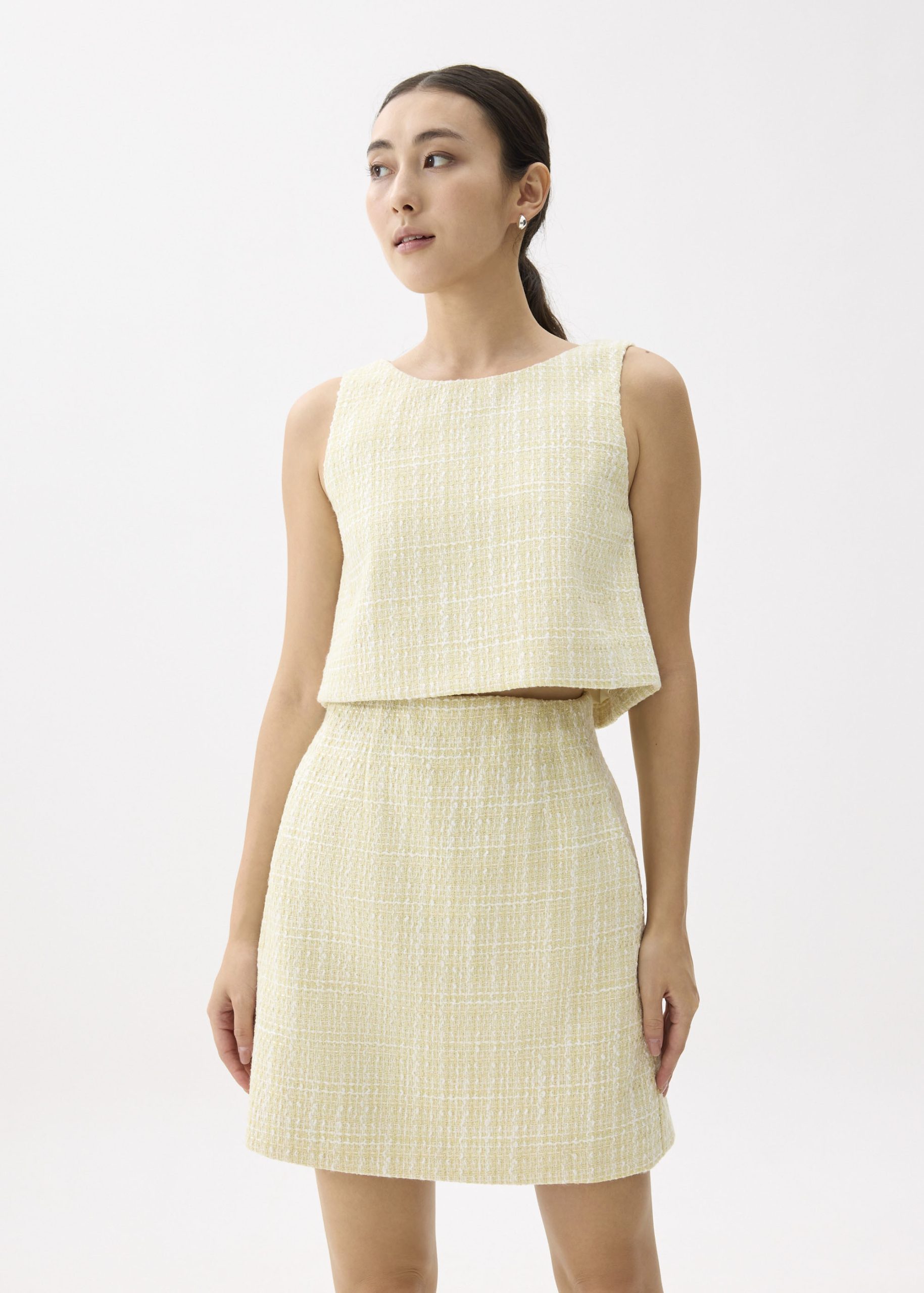Kaori Tweed Crop Shell Top - Image 16