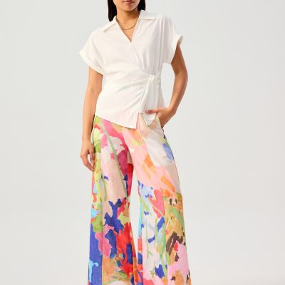 Kairi Front Wrap Collared Shirt