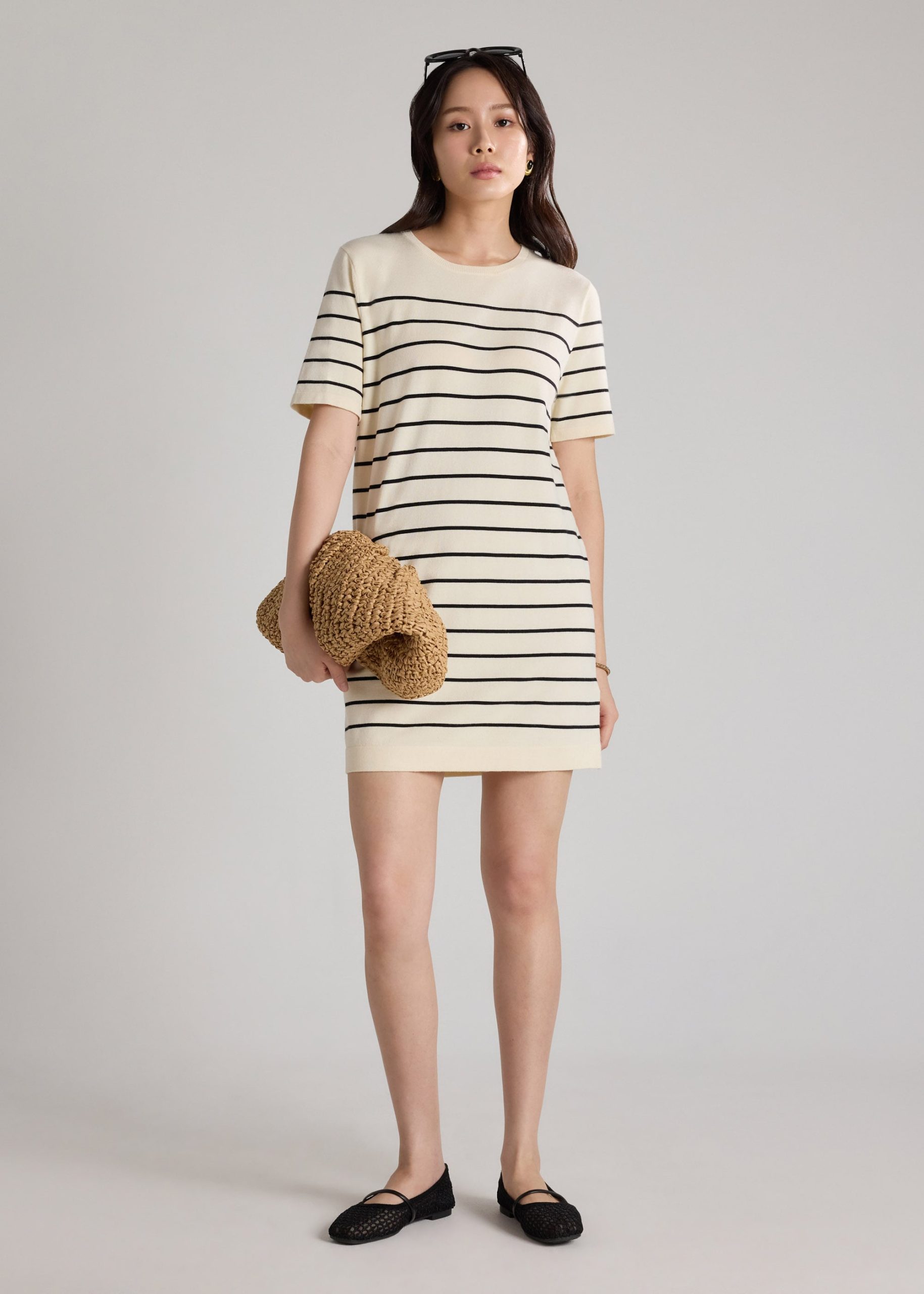 Resa Striped Knit Shift Dress - Image 2