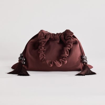 Satin Tassel Dumpling Bag