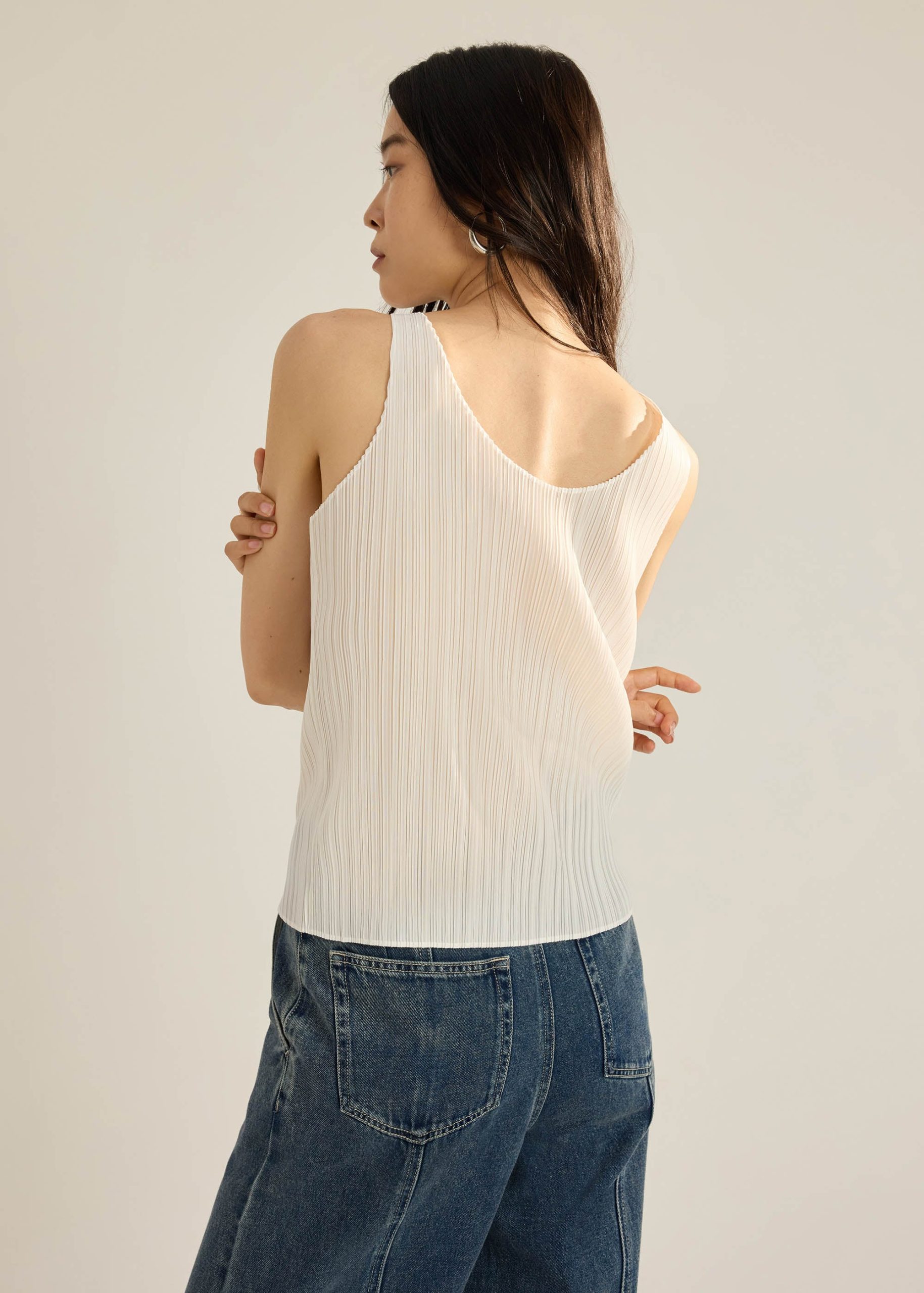 Sora Multi-way Plissé Tank - Image 8