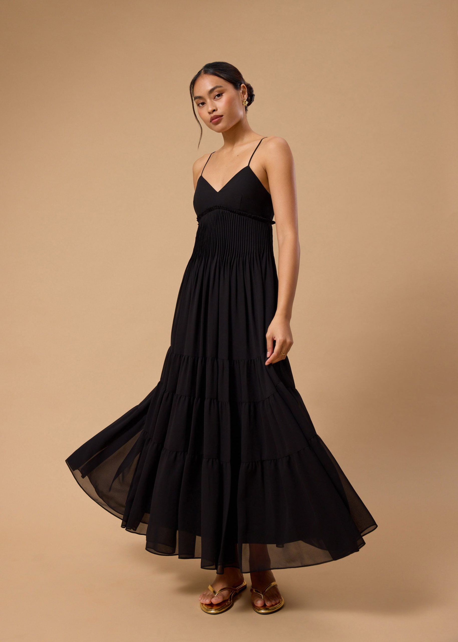 BraFree by LB Sheer Fit & Flare Floor Length Dress - Image 2