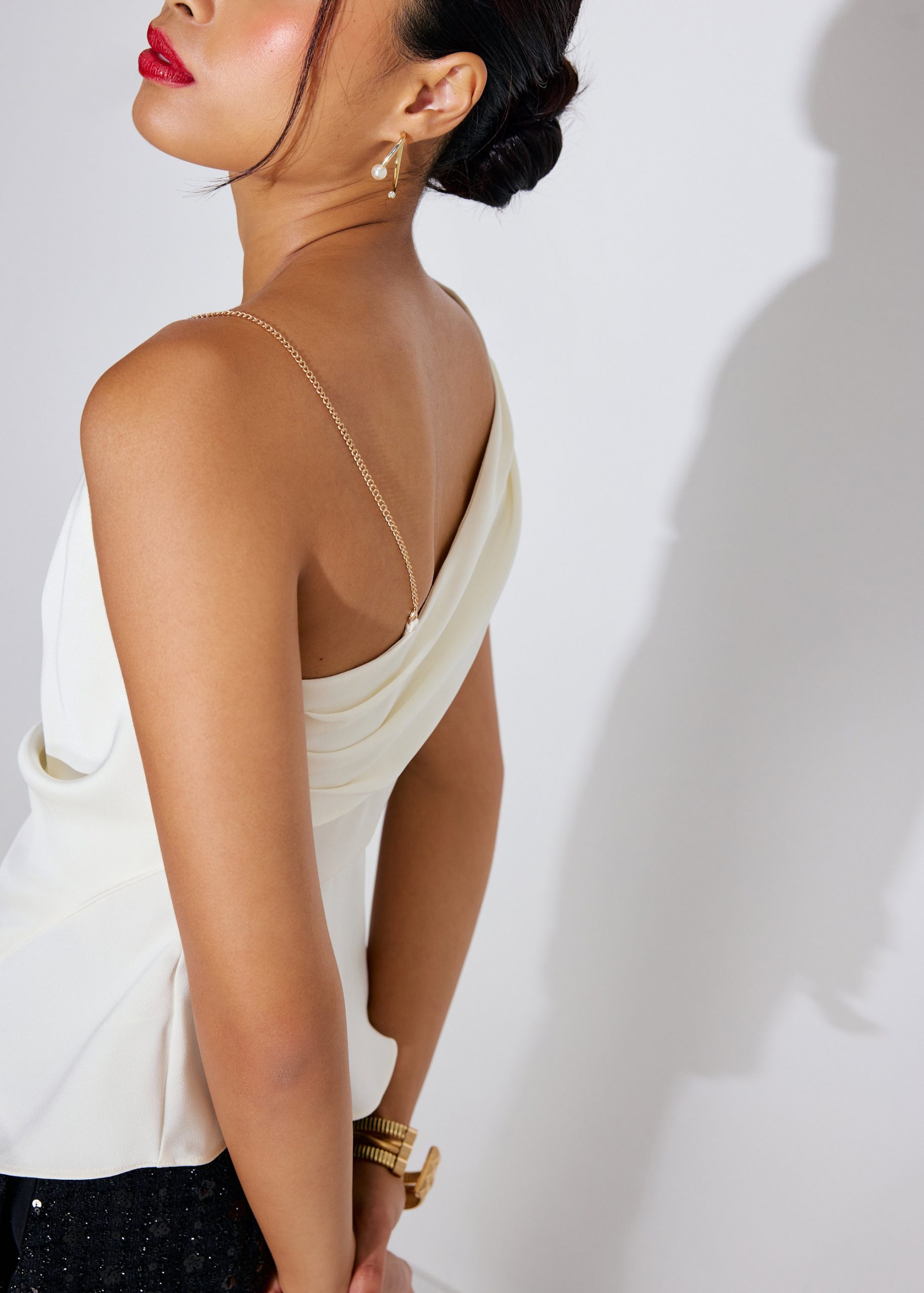 Asymmetric Satin Top - Image 5