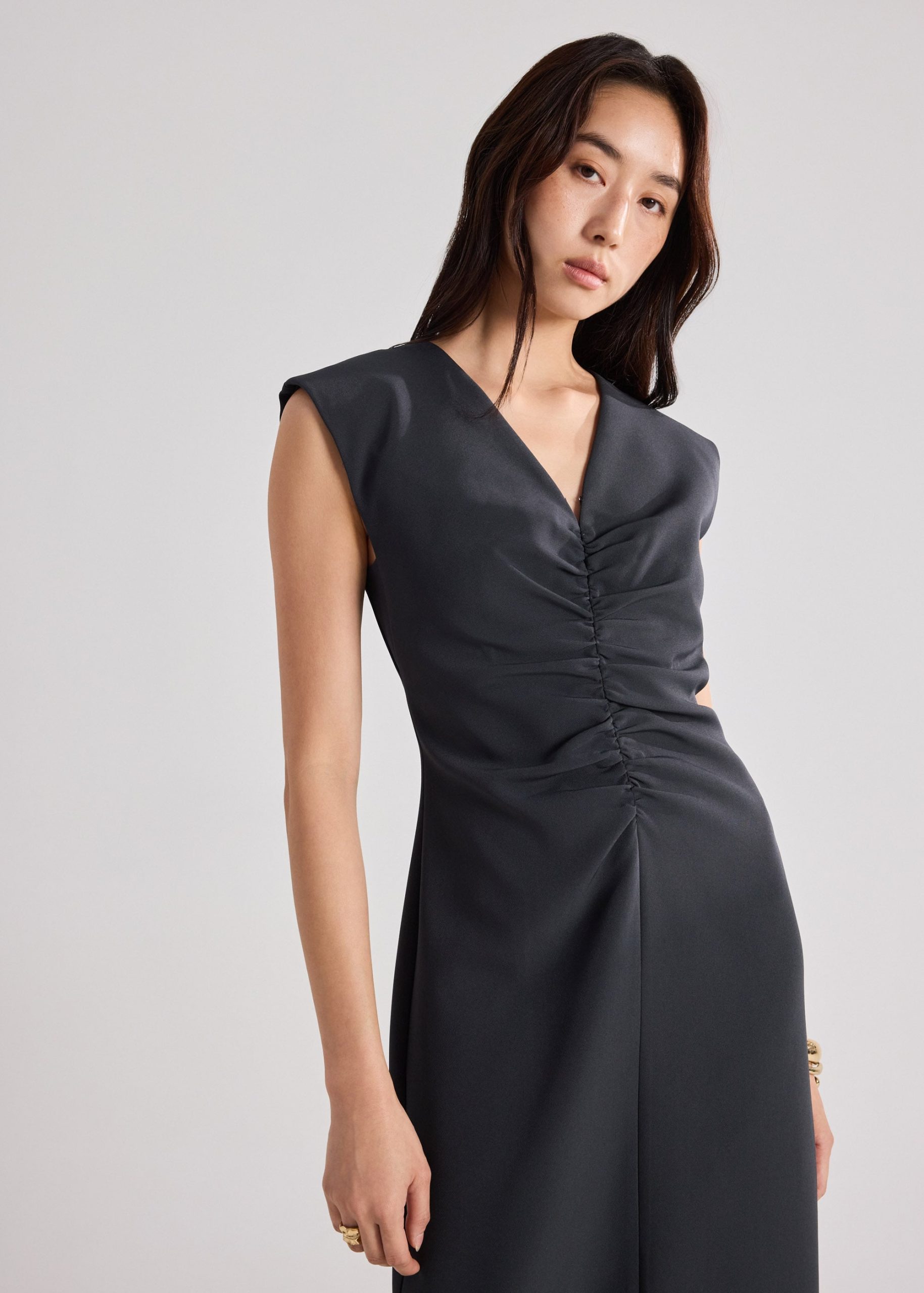 Ruched Column Dress - Image 2