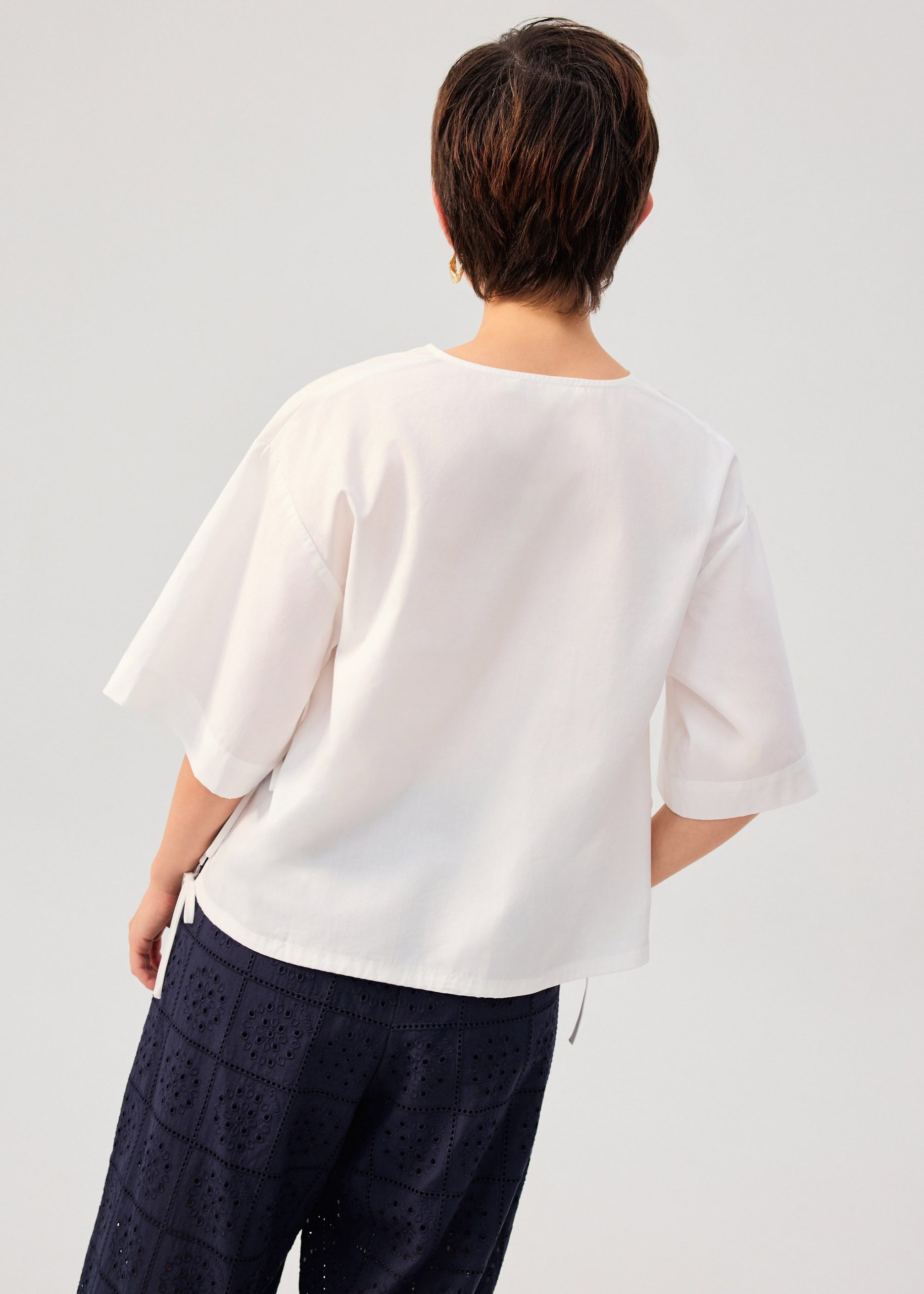 Shay Cotton Notch Boxy Top - Image 6