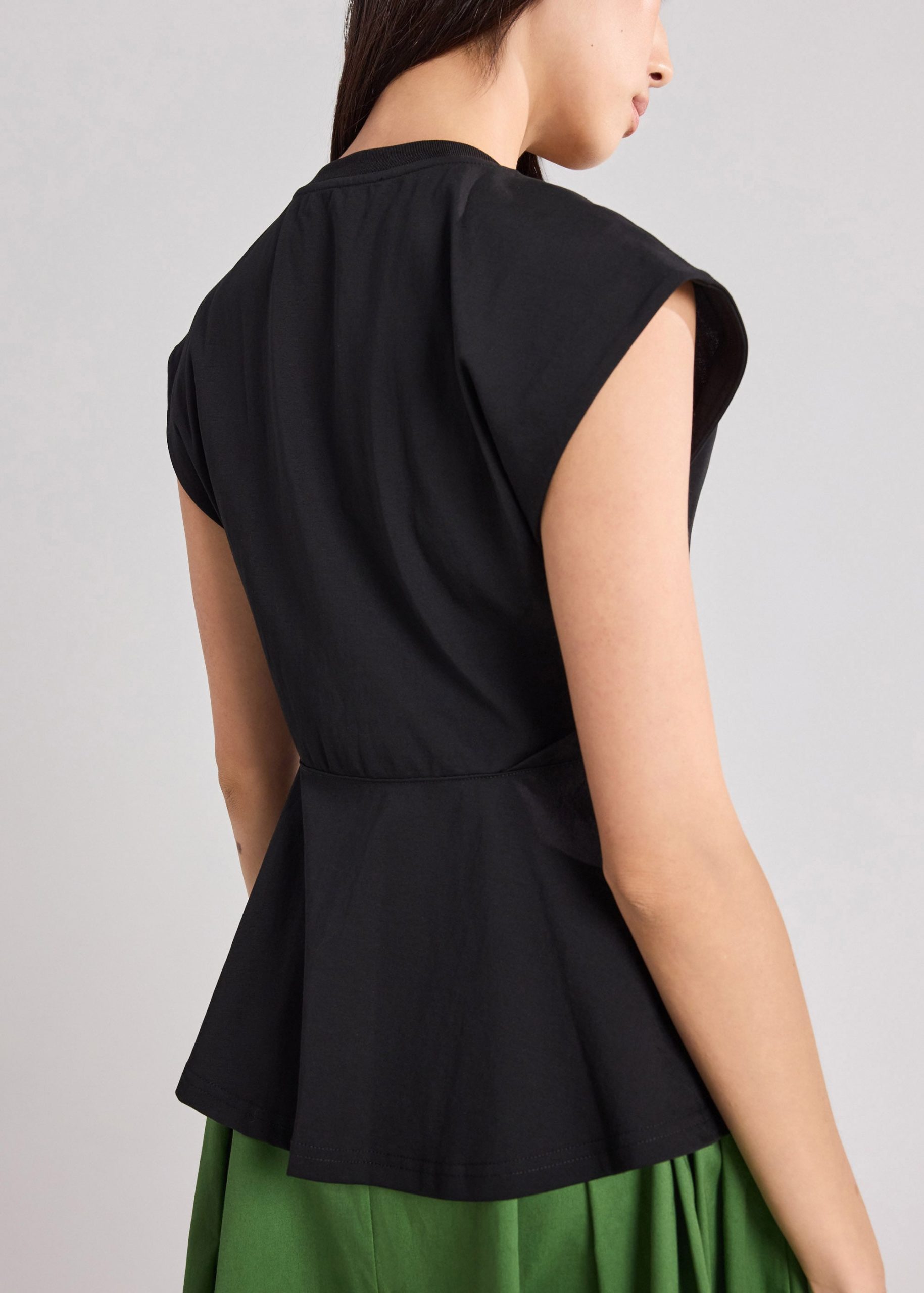 Jersey Peplum Tee - Image 5